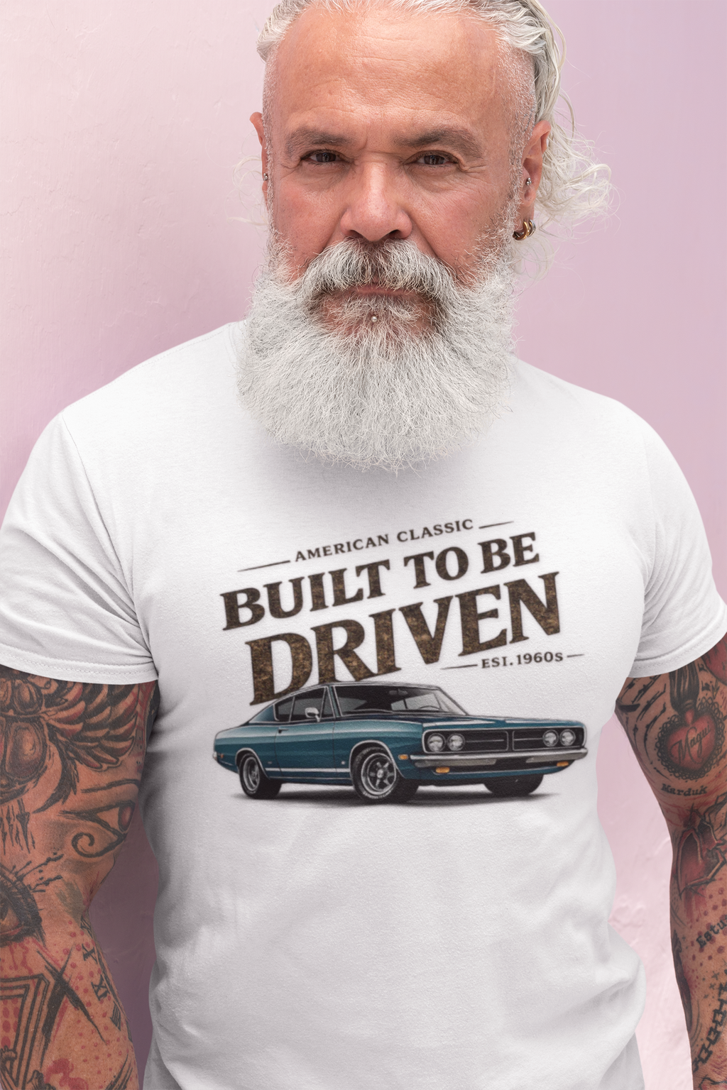American Classic Muscle Car T-Shirt - Built to Be Driven Tee