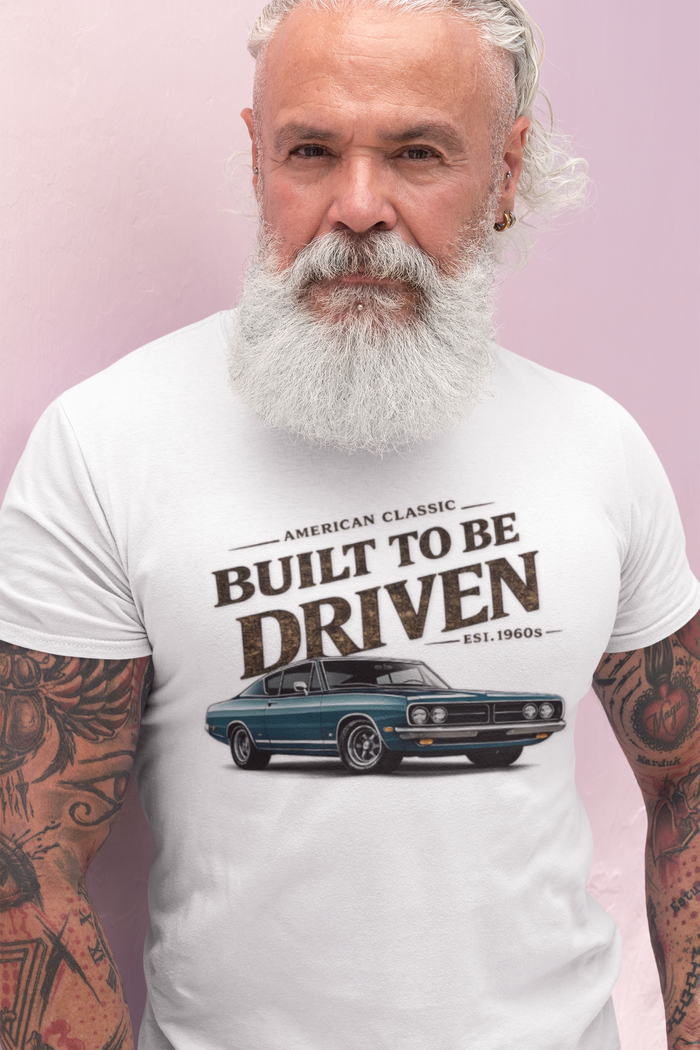 American Classic Muscle Car T-Shirt - Built to Be Driven Tee