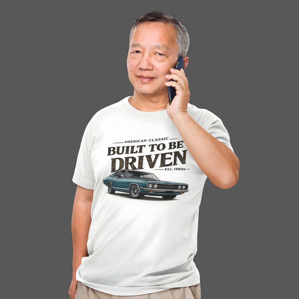 American Classic Muscle Car T-Shirt - Built to Be Driven Tee