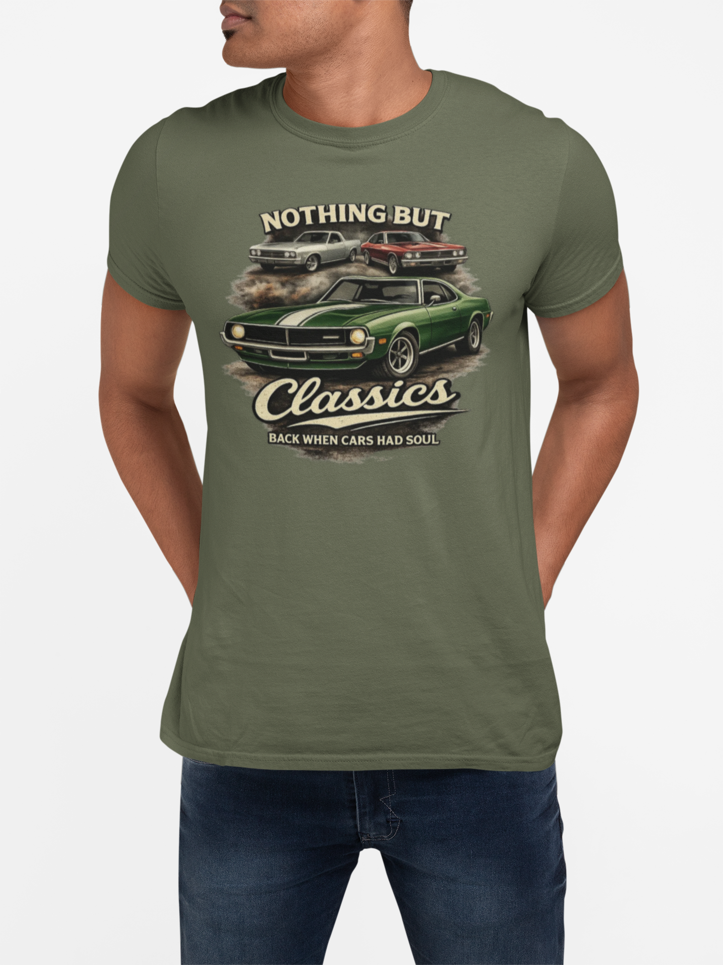Classic Car T-Shirt - Nothing But Classics Back When Cars Had Soul