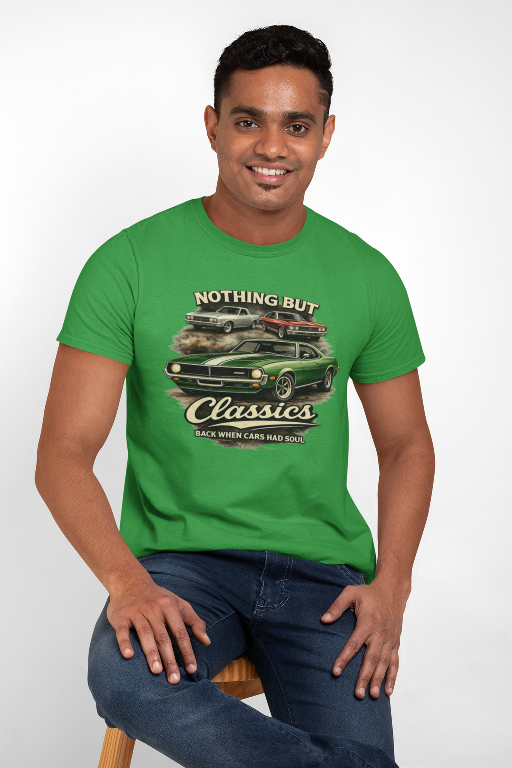 Classic Car T-Shirt - Nothing But Classics Back When Cars Had Soul
