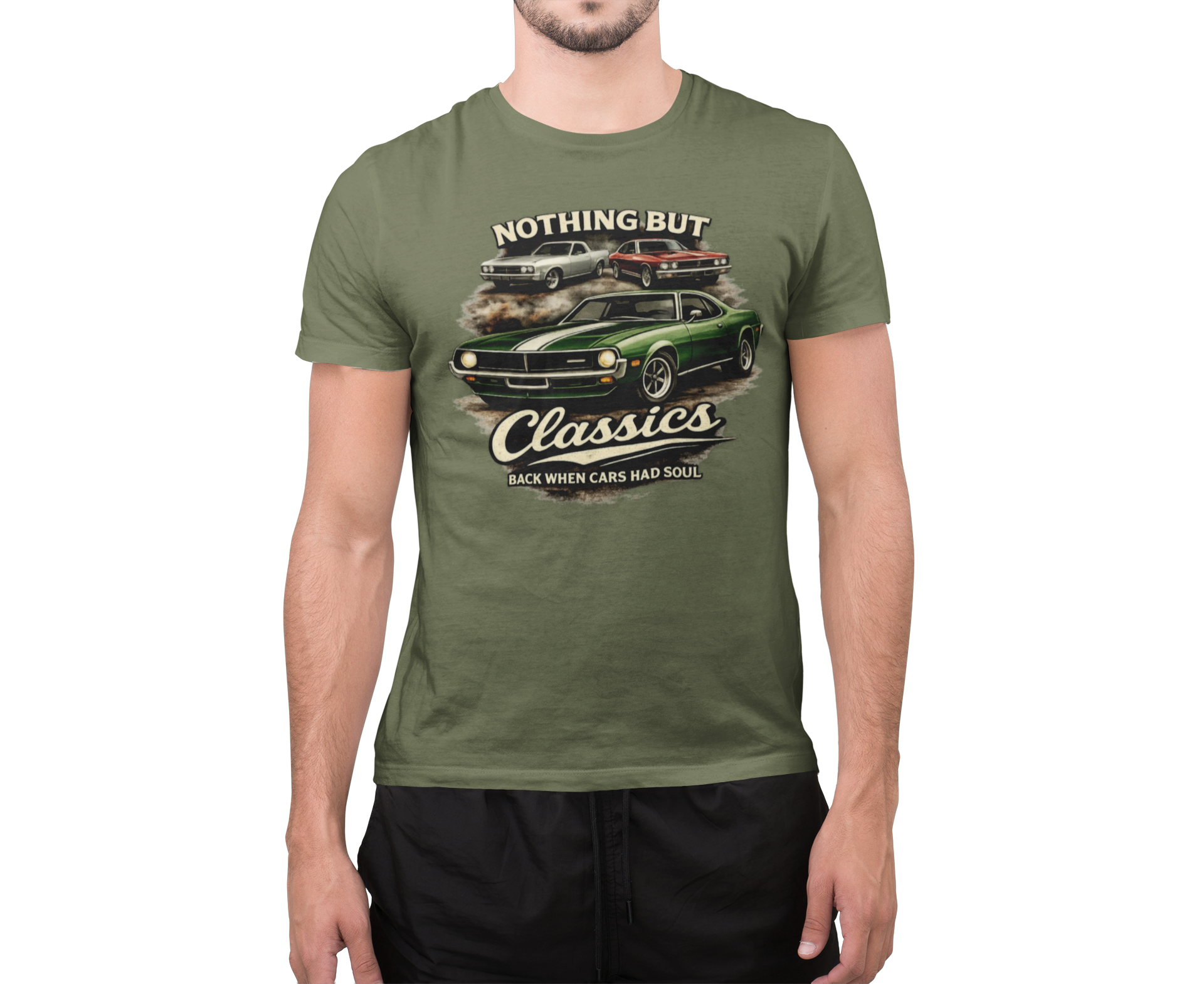 Classic Car T-Shirt - Nothing But Classics Back When Cars Had Soul