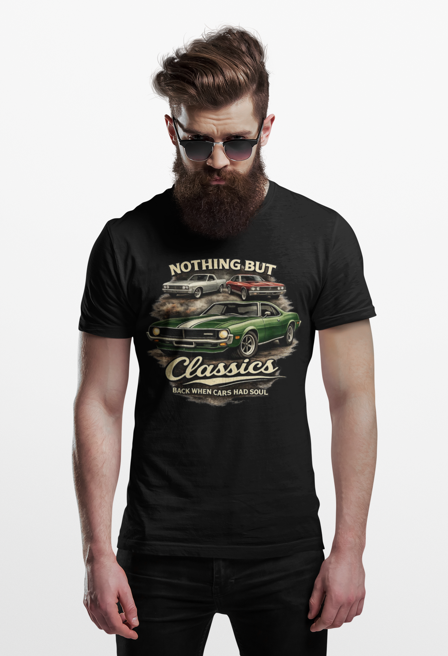 Classic Car T-Shirt - Nothing But Classics Back When Cars Had Soul