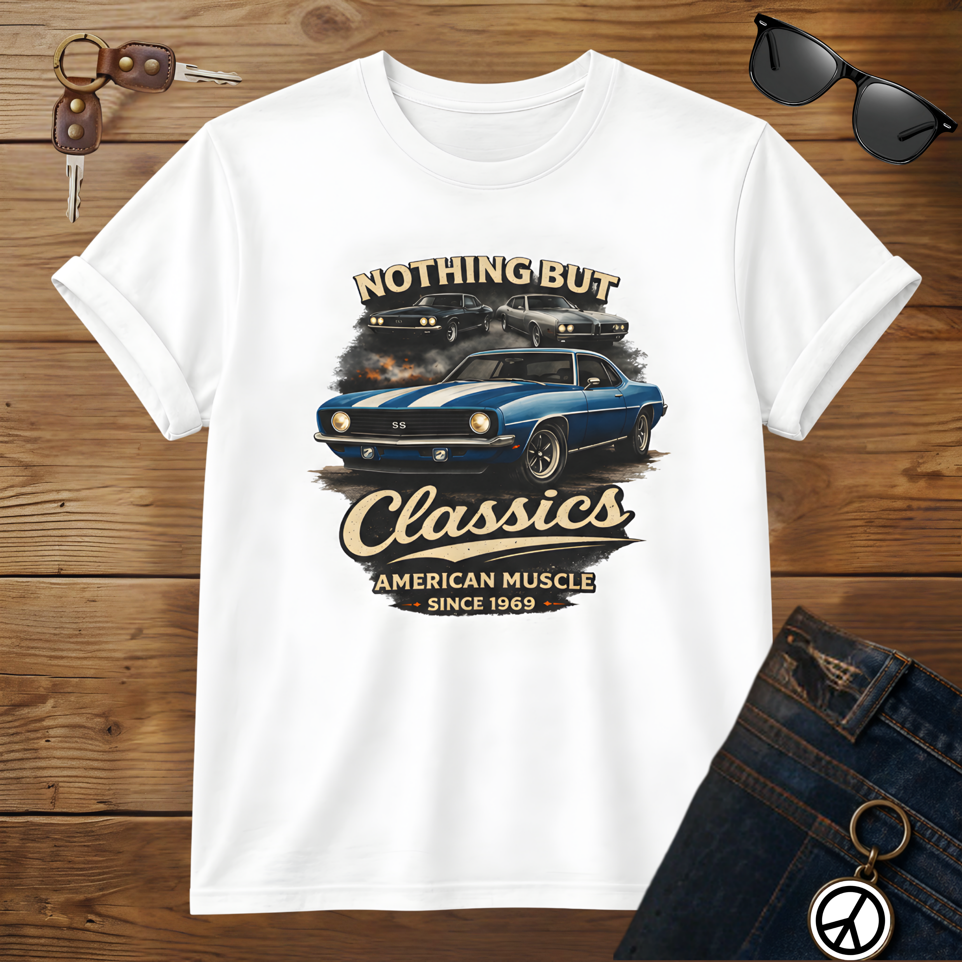 American Muscle Car T-Shirt - Nothing But Classics Since 1969