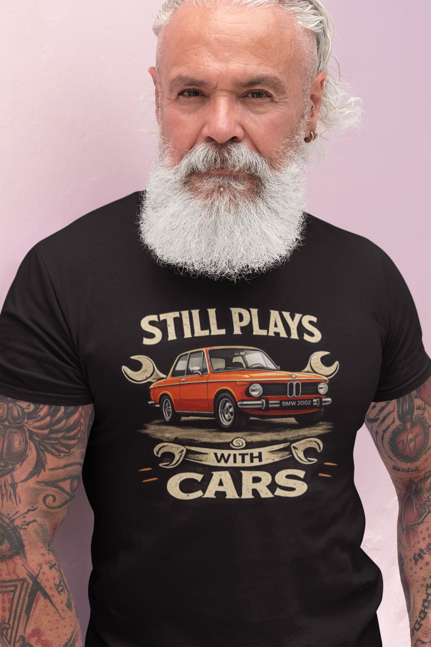 Still Plays With Cars T-Shirt — Classic BMW Graphic Tee
