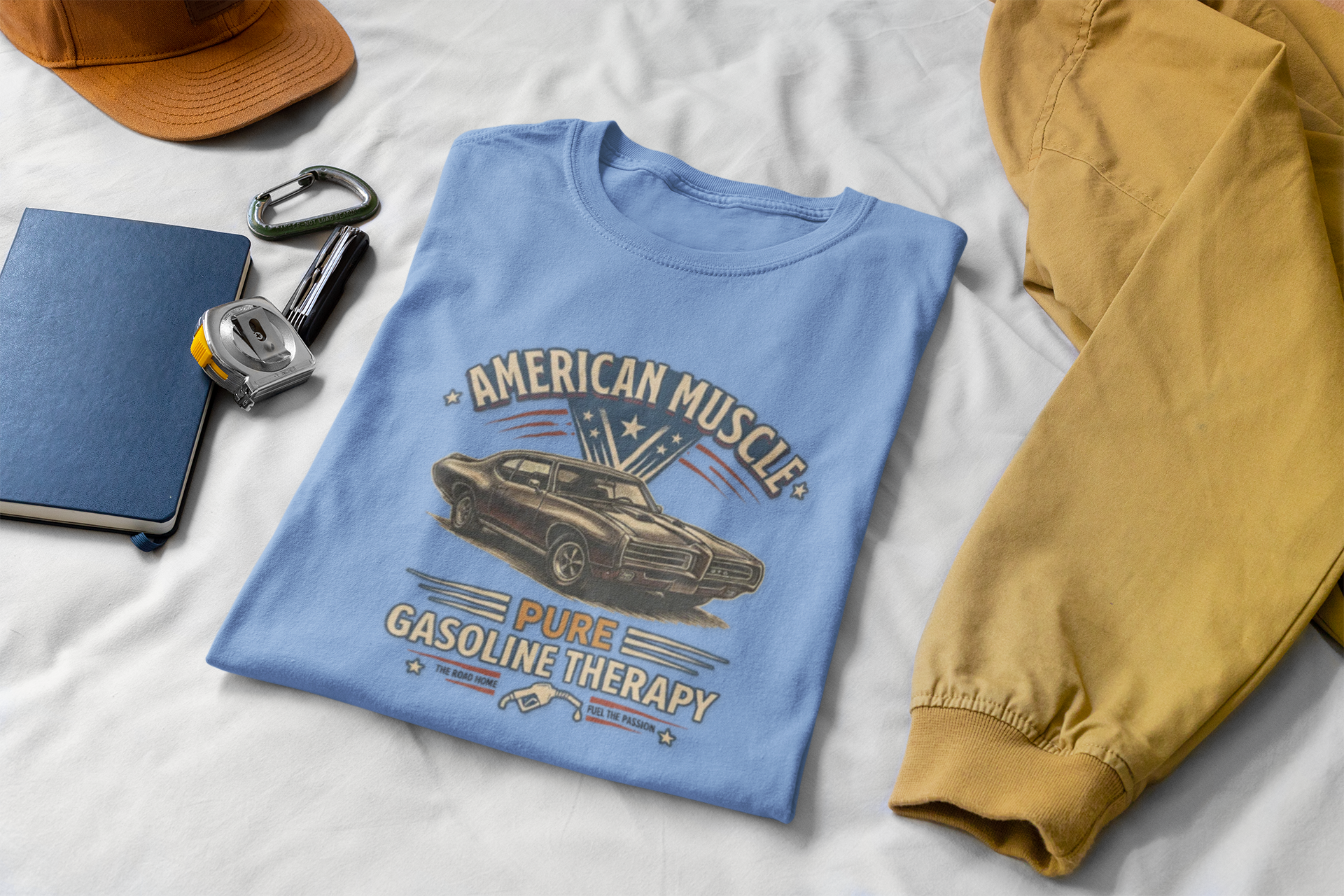 American Muscle Car T-Shirt - Pure Gasoline Therapy Tee