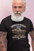 American Muscle Car T-Shirt - Pure Gasoline Therapy Tee