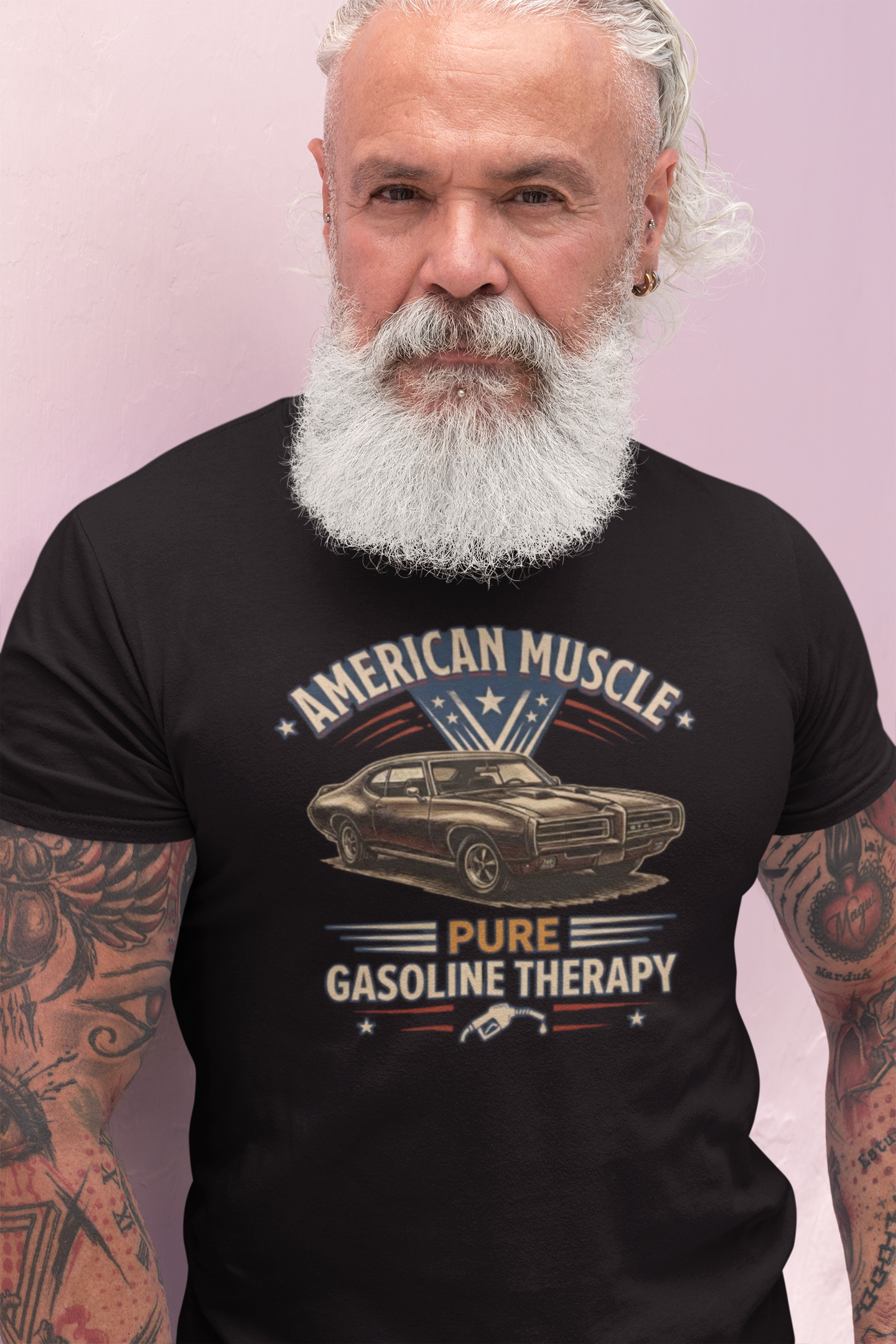 American Muscle Car T-Shirt - Pure Gasoline Therapy Tee