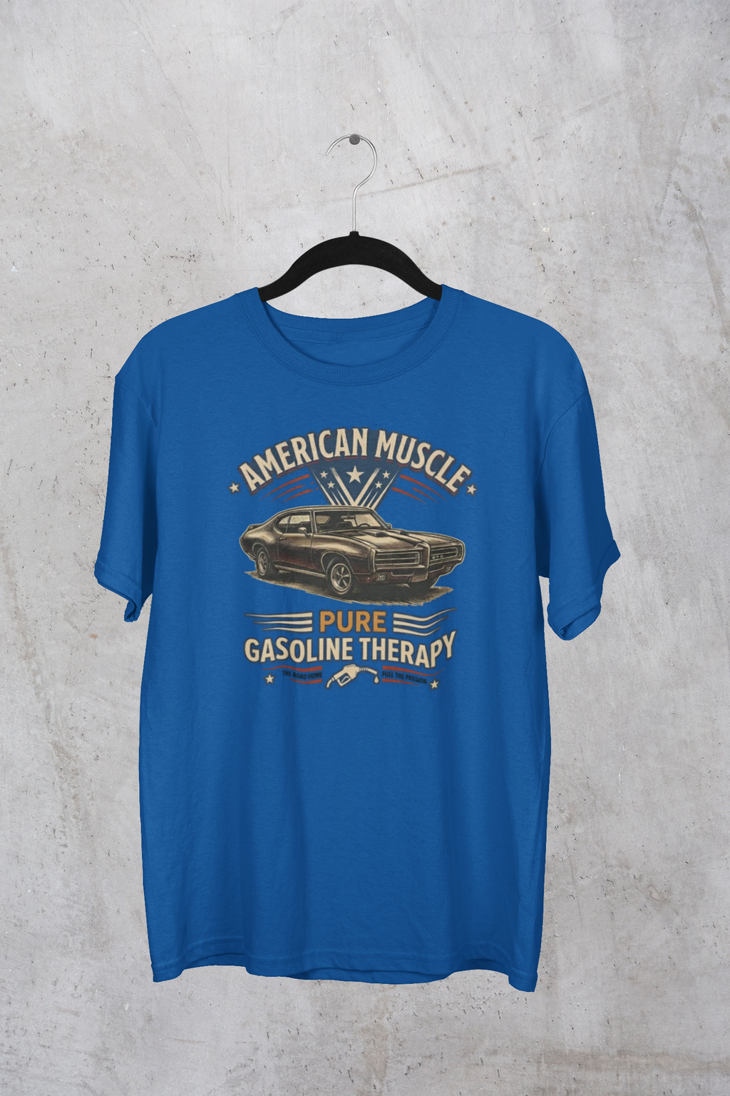 American Muscle Car T-Shirt - Pure Gasoline Therapy Tee