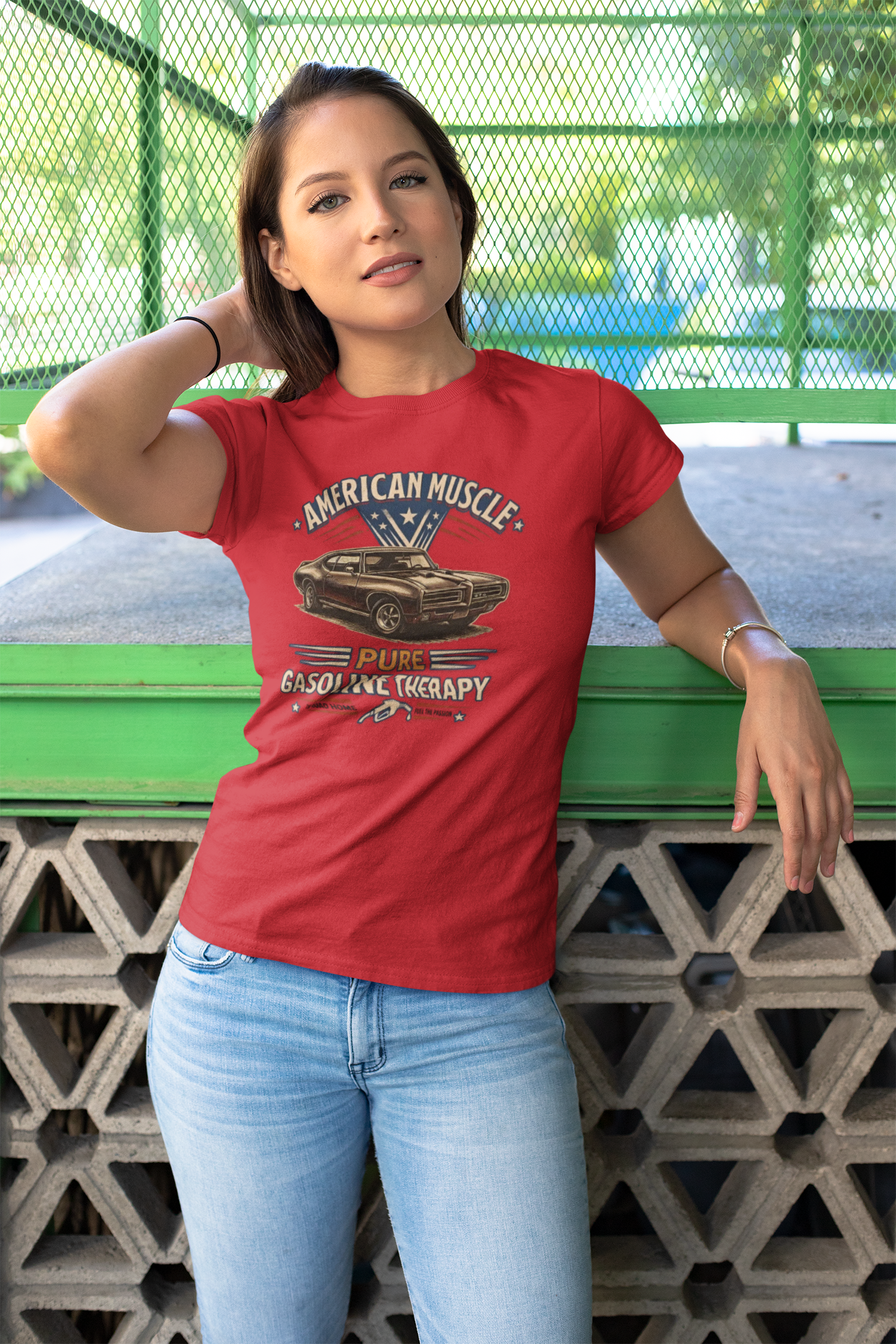 American Muscle Car T-Shirt - Pure Gasoline Therapy Tee
