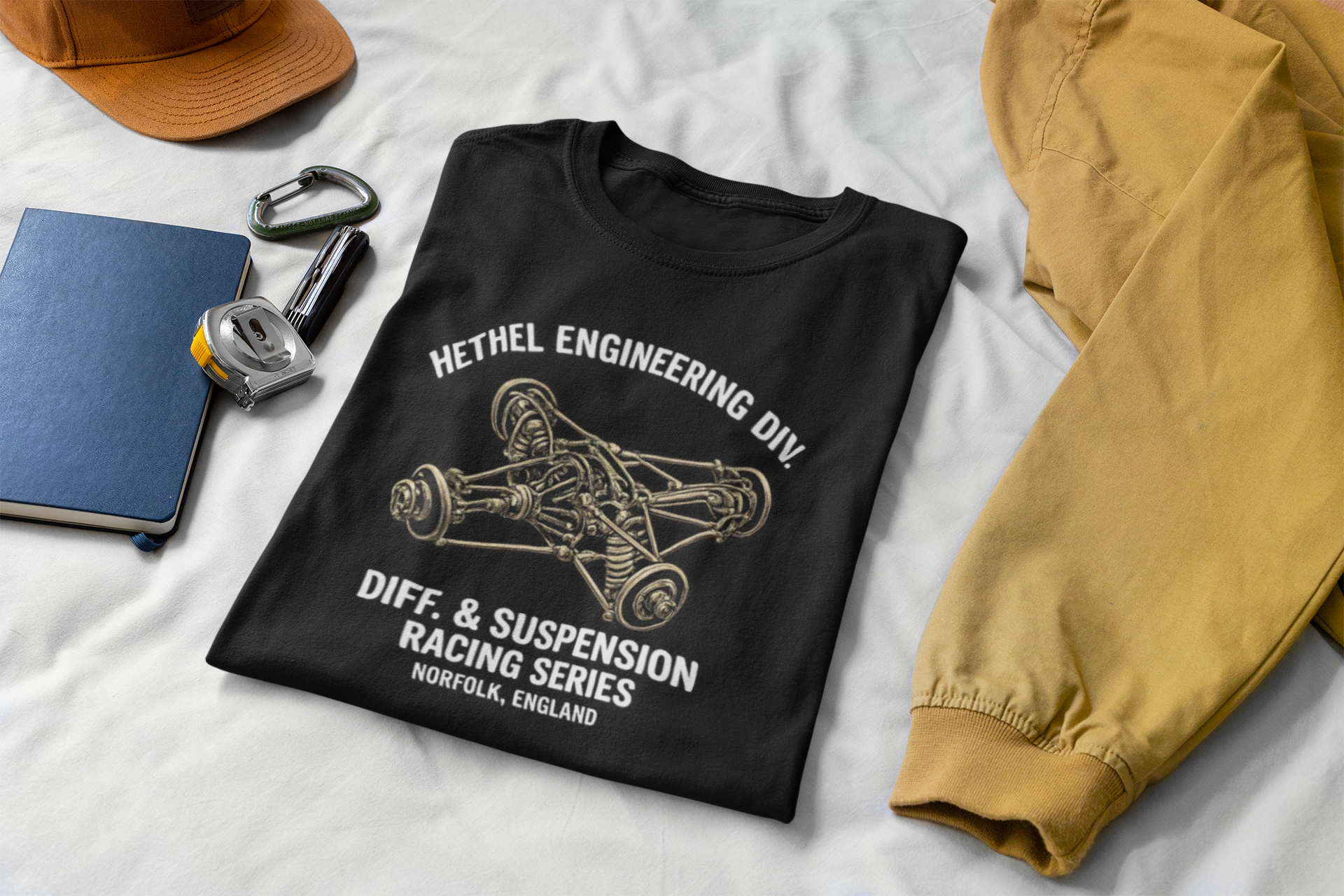 Suspension Racing T-Shirt – Vintage Diff & Chassis Tee