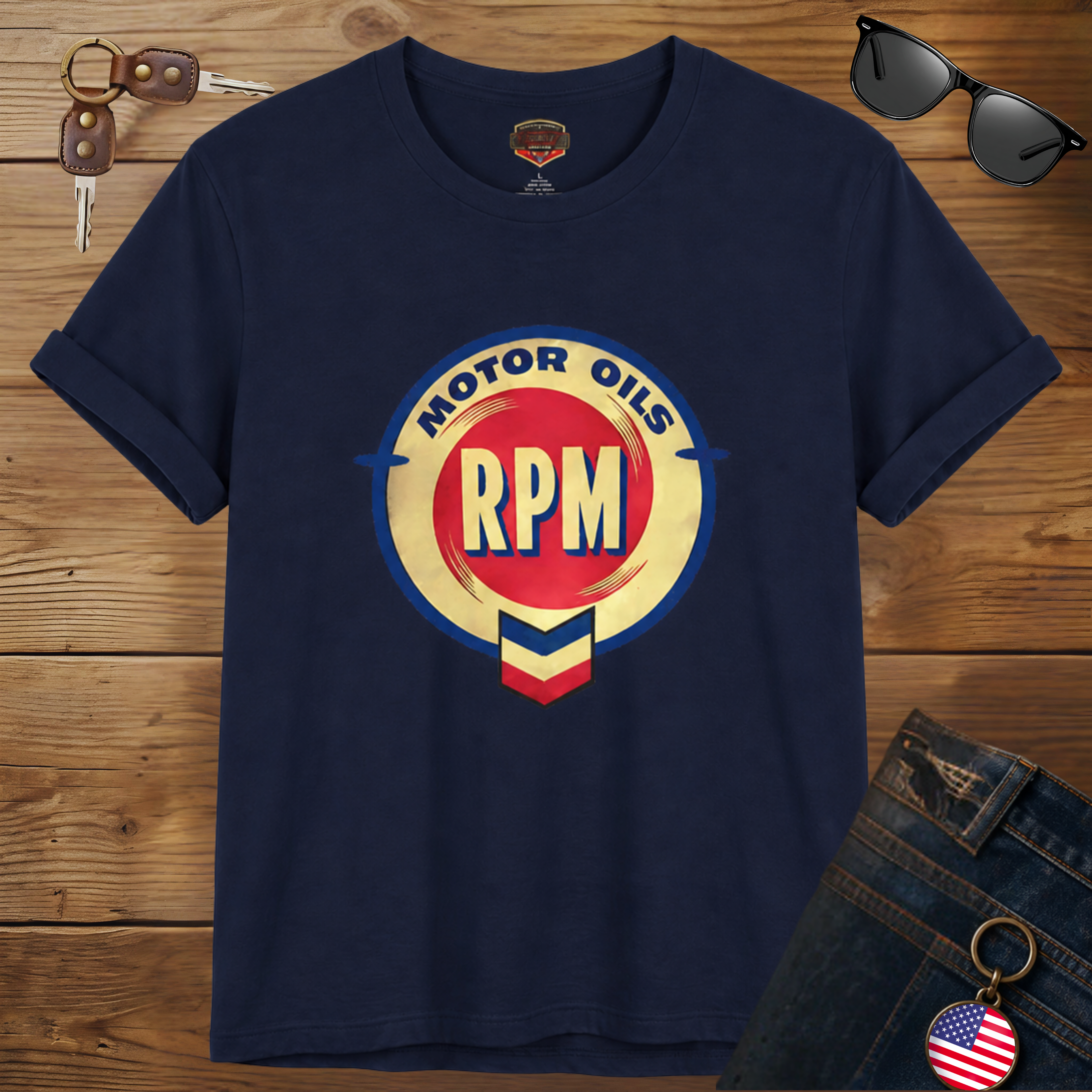 Vintage RPM Motor Oil T-Shirt – Retro Garage Style Tee