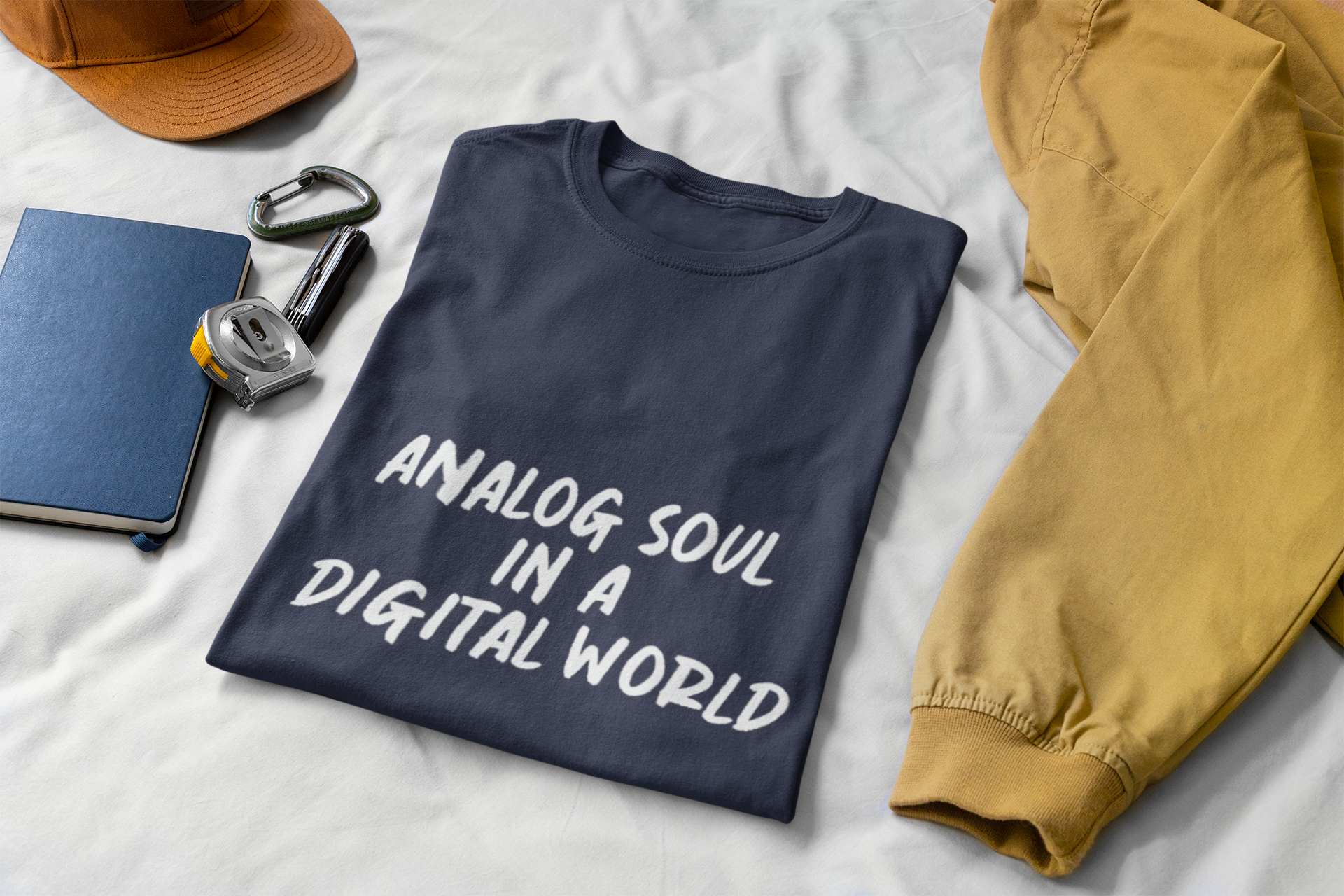 Analog Soul in a Digital World T-Shirt - Vintage Lifestyle Tee