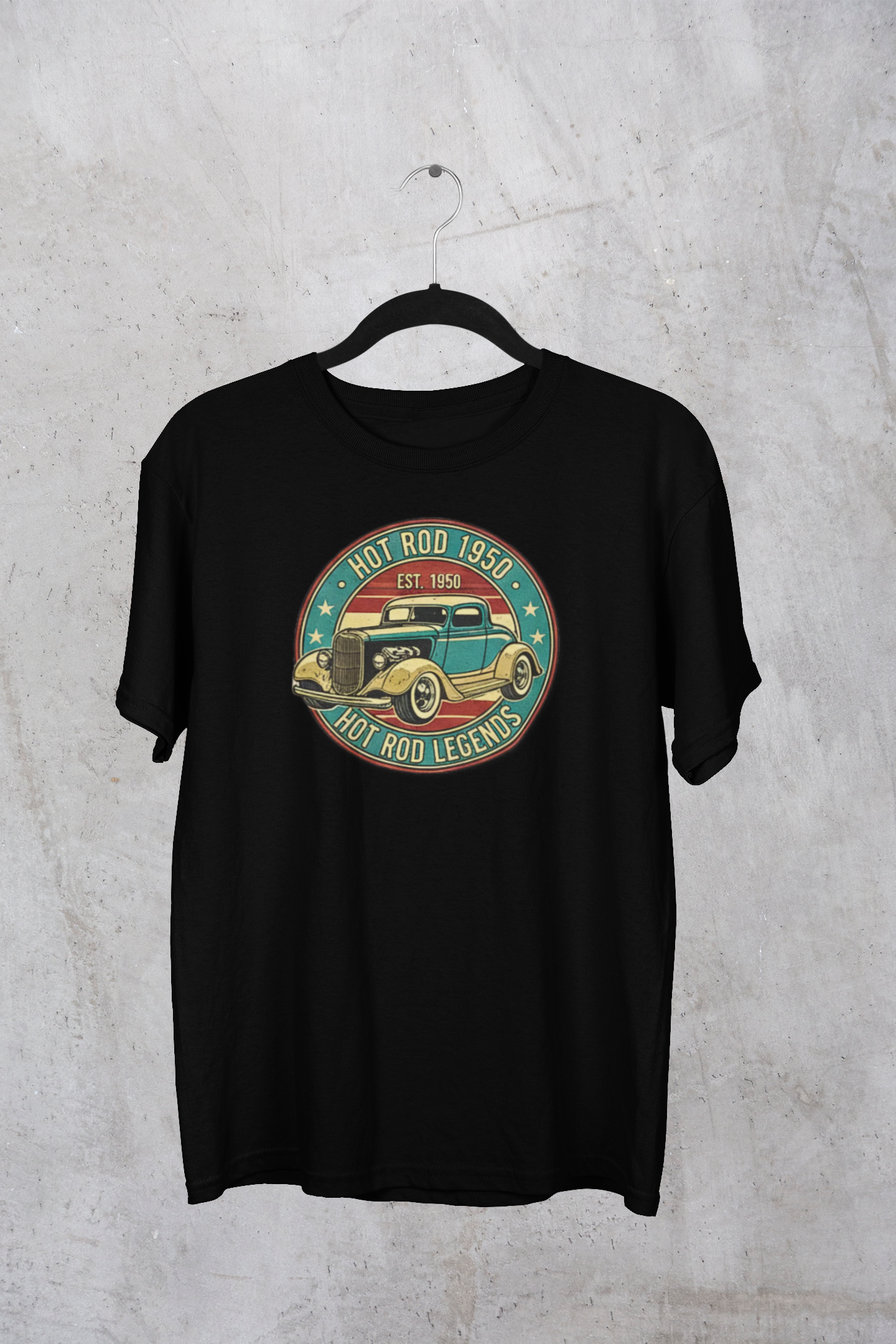Hot Rod 1950 T-Shirt – Vintage Classic Car Graphic Tee