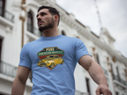 Yellow Hot Rod Shield Tee | Vintage Coupe Graphic Shirt