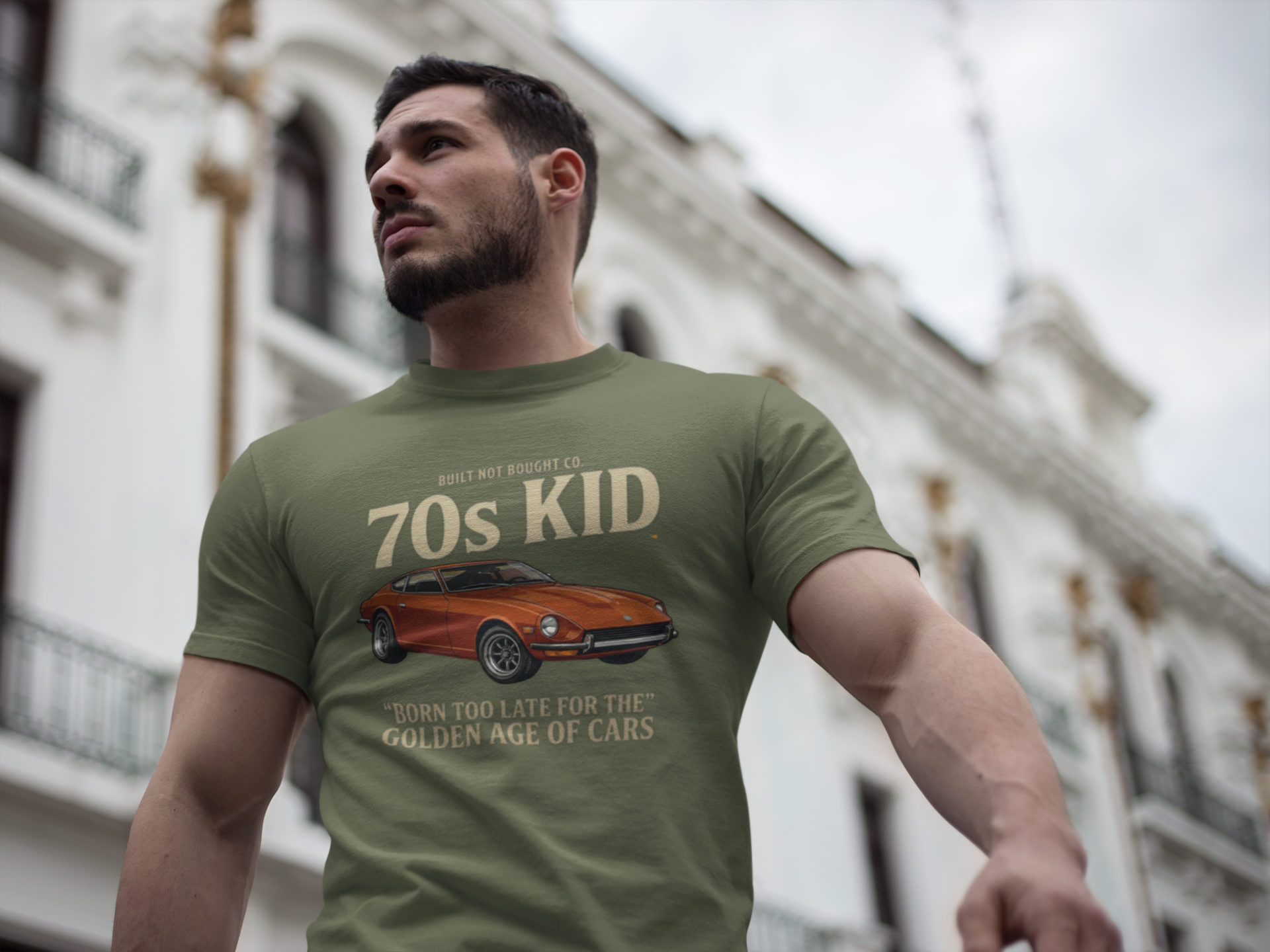 70s Kid Classic Car Tee – Born Too Late for the Golden Age