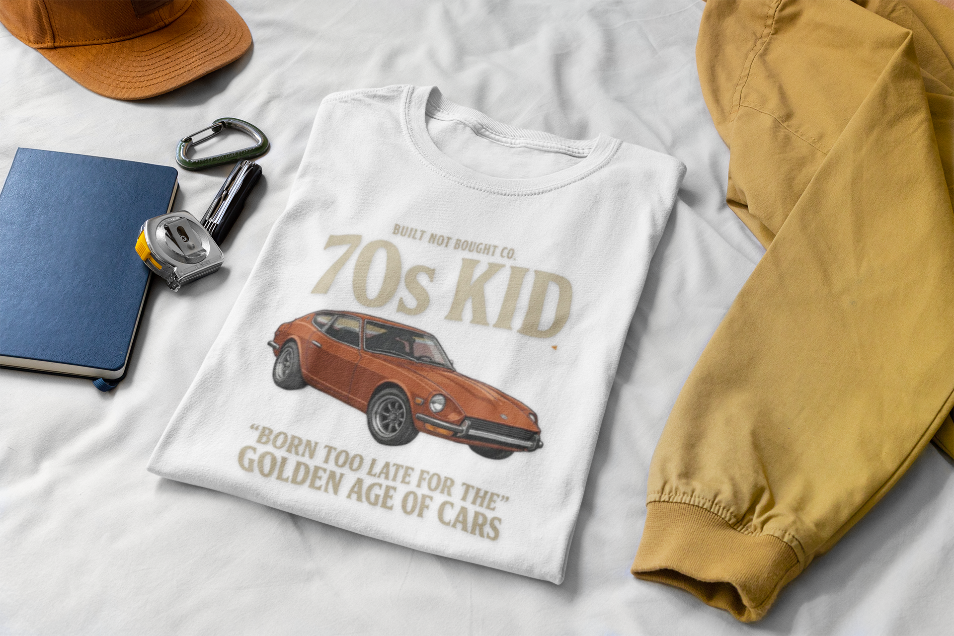 70s Kid Classic Car Tee – Born Too Late for the Golden Age
