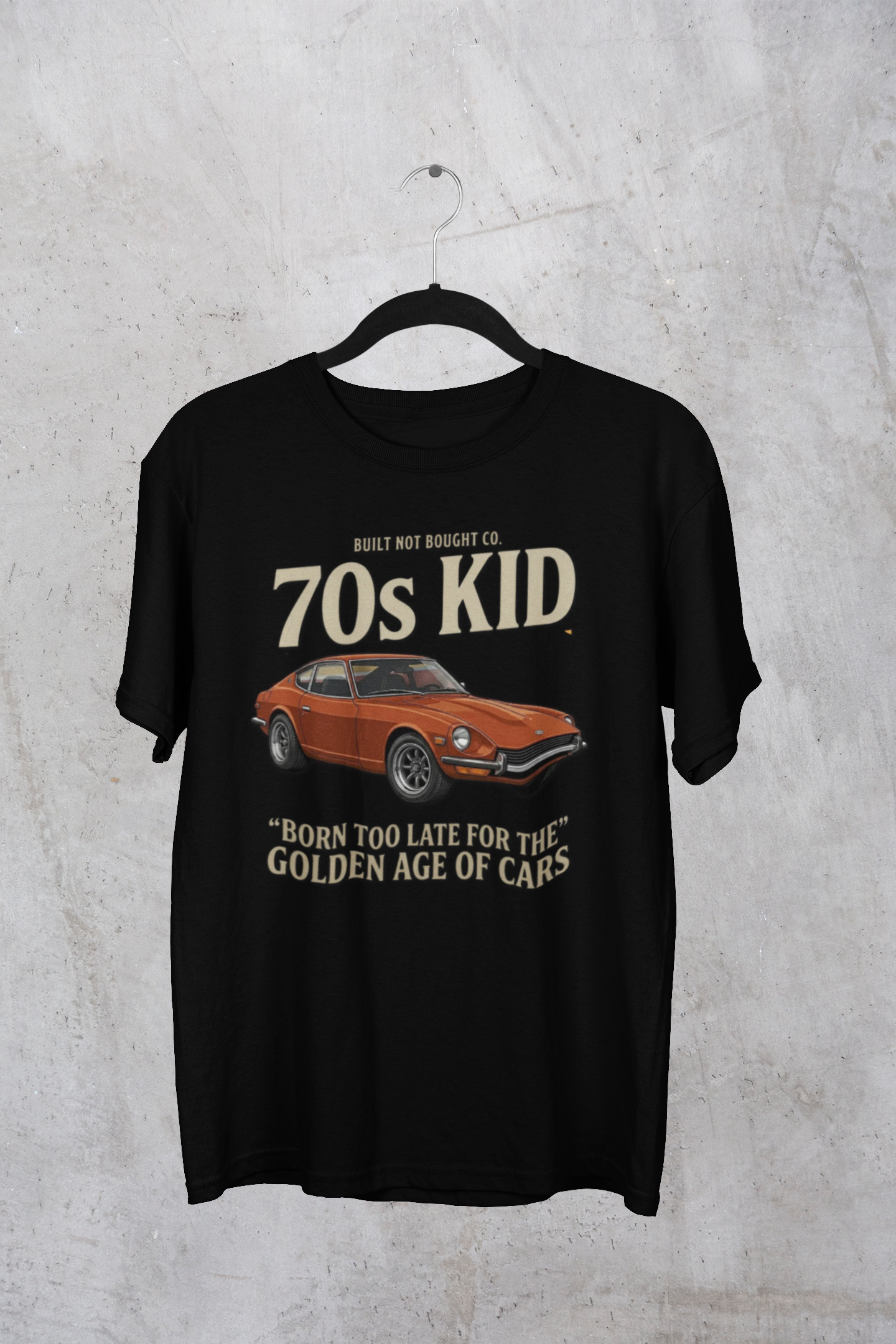70s Kid Classic Car Tee – Born Too Late for the Golden Age