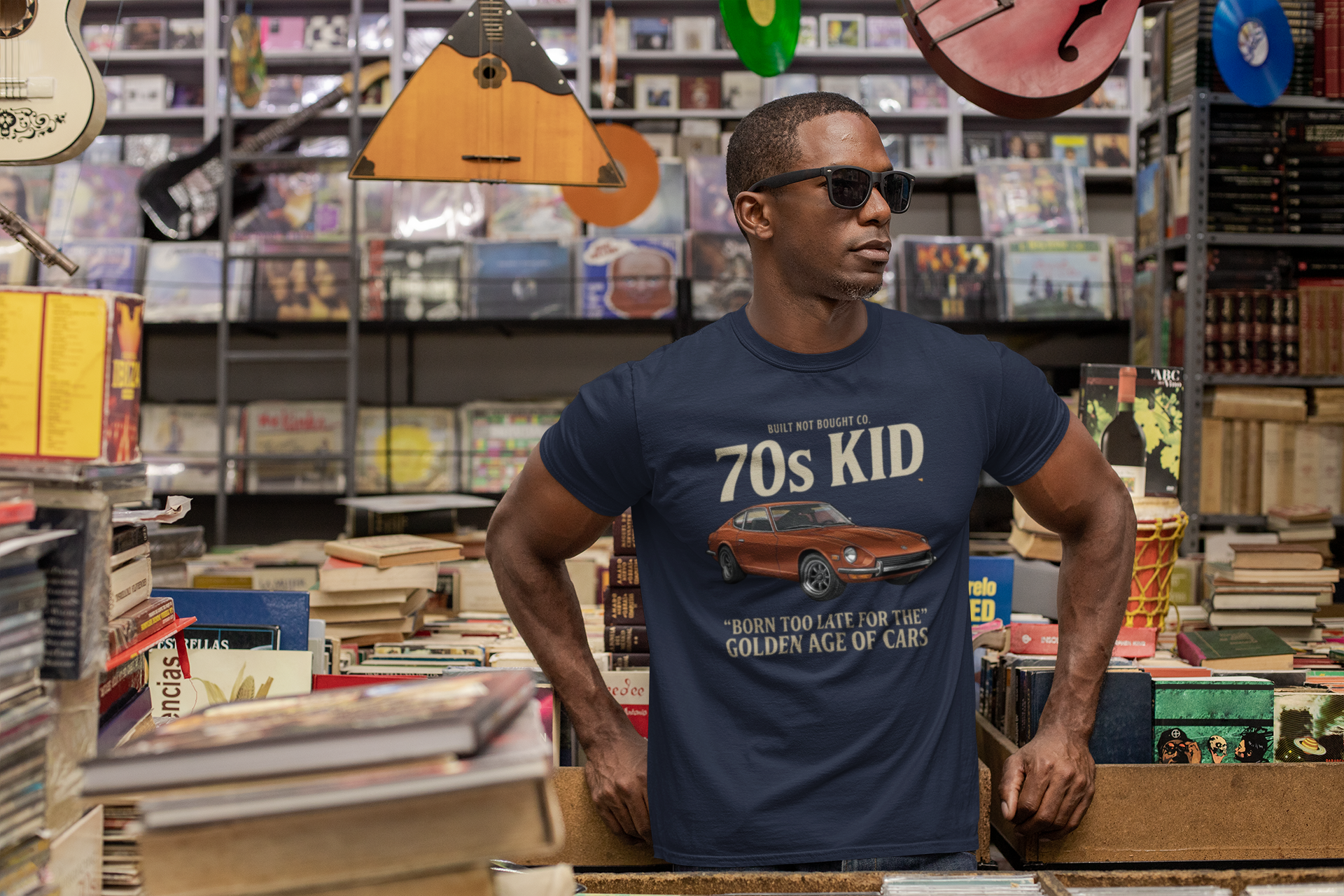 70s Kid Classic Car Tee – Born Too Late for the Golden Age