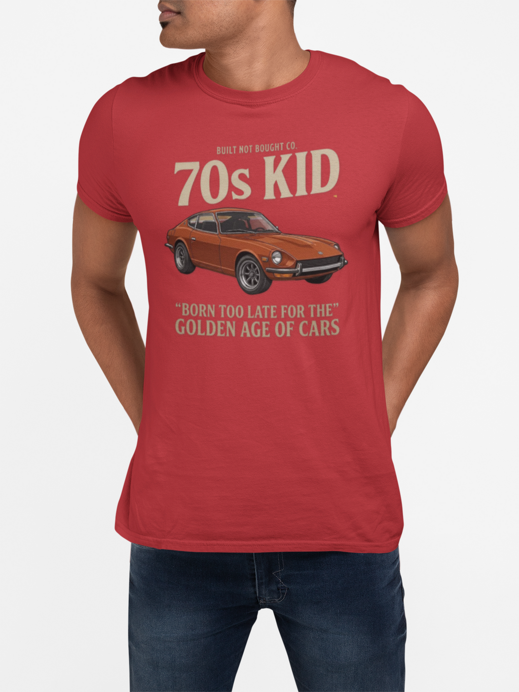 70s Kid Classic Car Tee – Born Too Late for the Golden Age