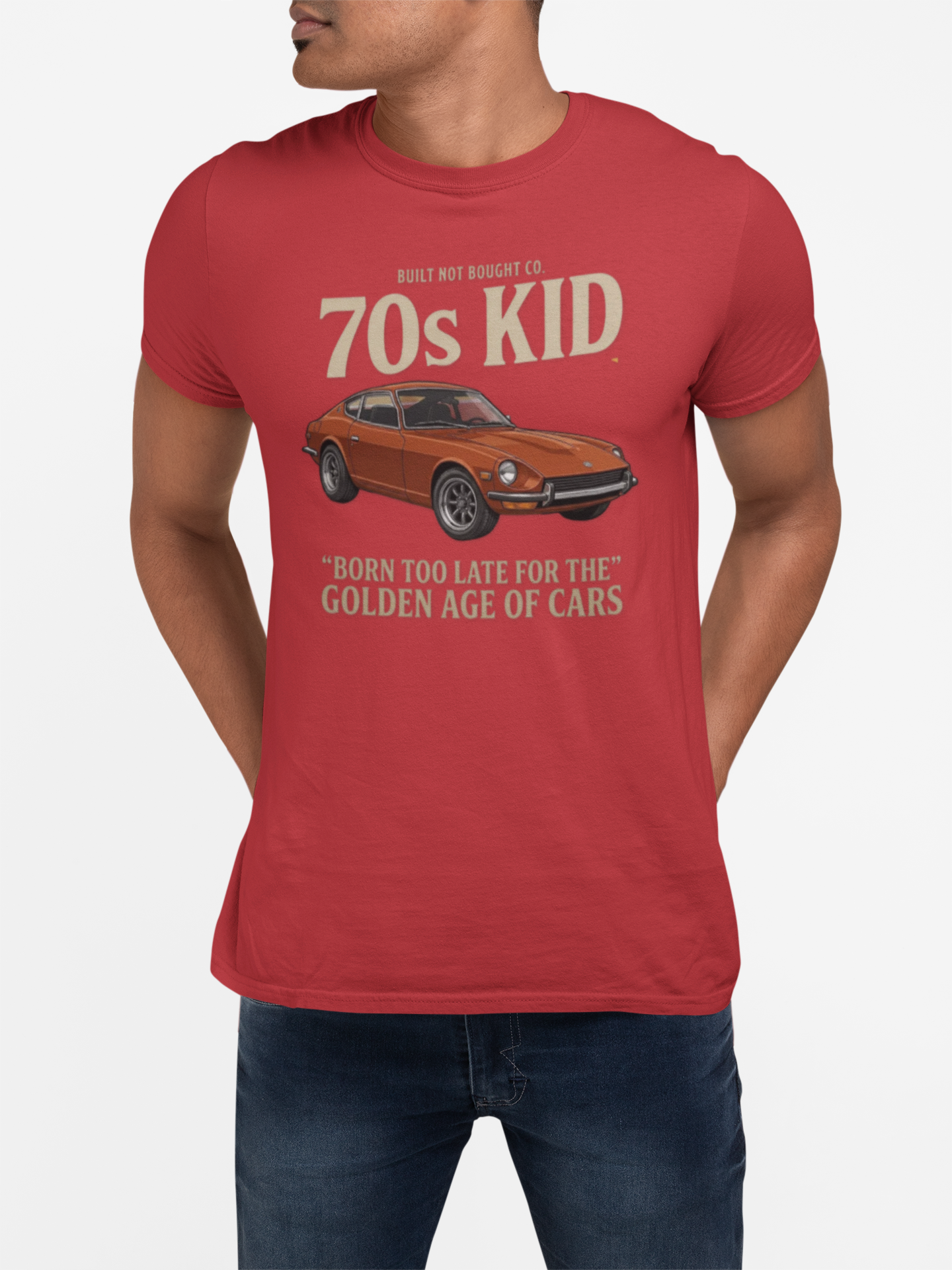 70s Kid Classic Car Tee – Born Too Late for the Golden Age