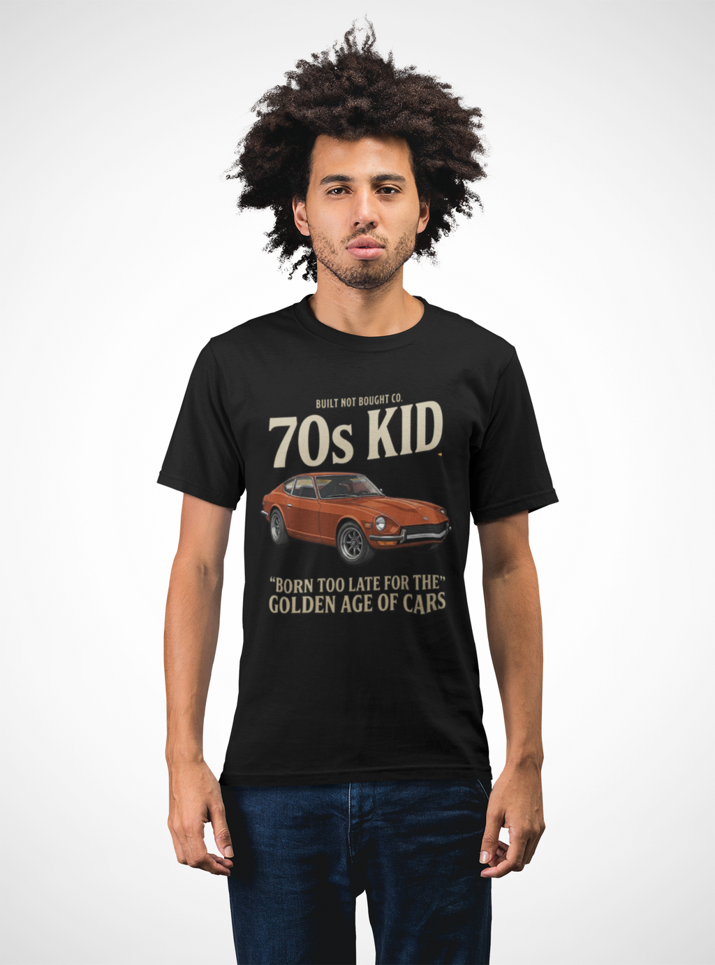 70s Kid Classic Car Tee – Born Too Late for the Golden Age