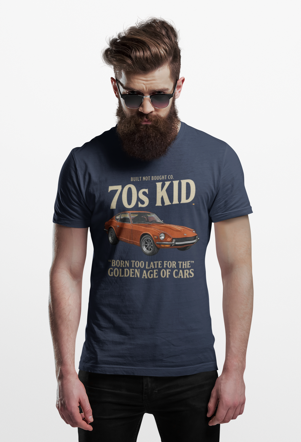 70s Kid Classic Car Tee – Born Too Late for the Golden Age