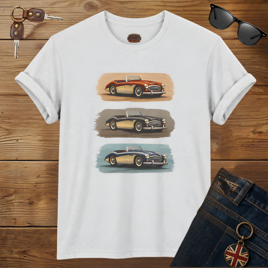 Austin Healey Vintage T-Shirt – Classic Roadster Trio Tee