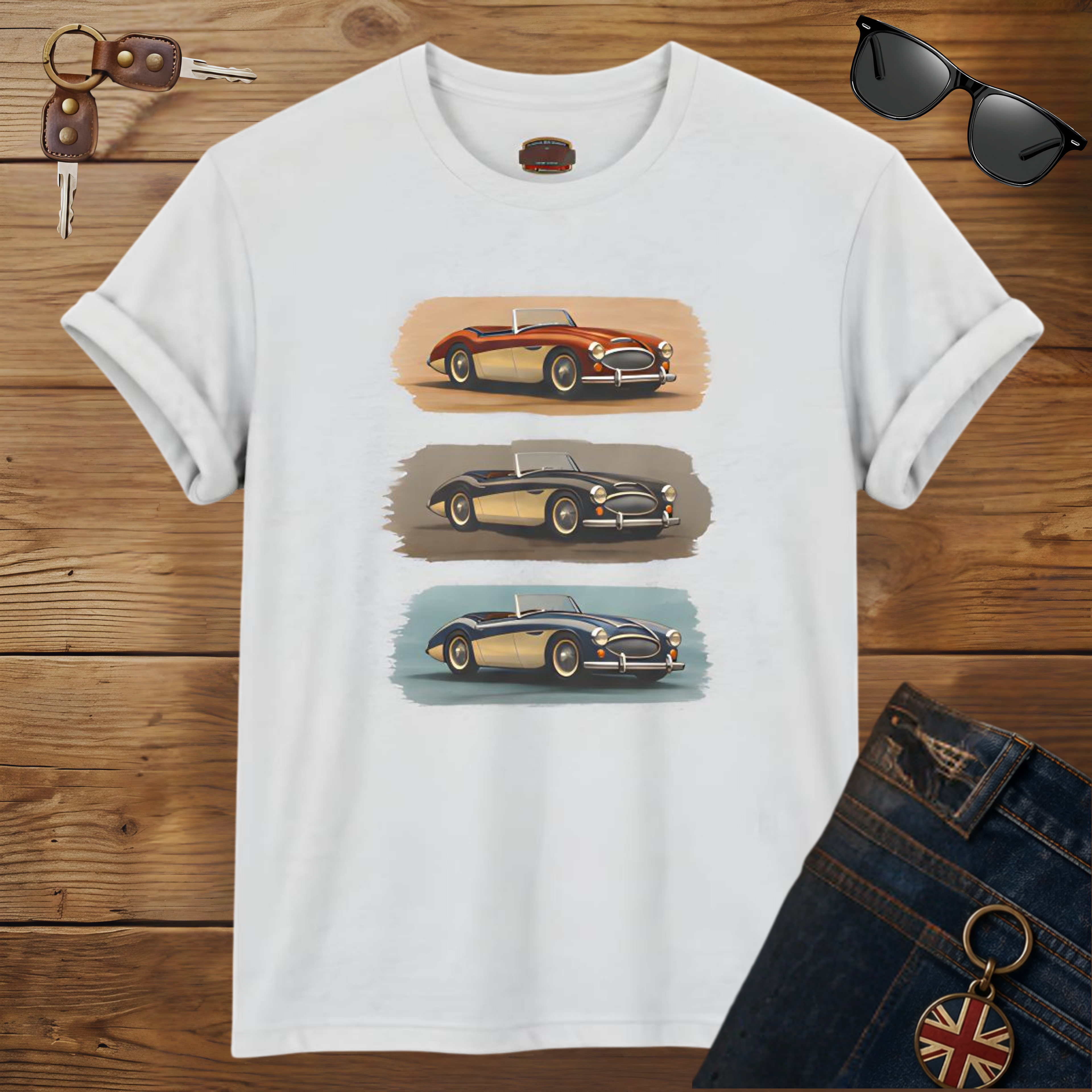 Austin Healey Vintage T-Shirt – Classic Roadster Trio Tee