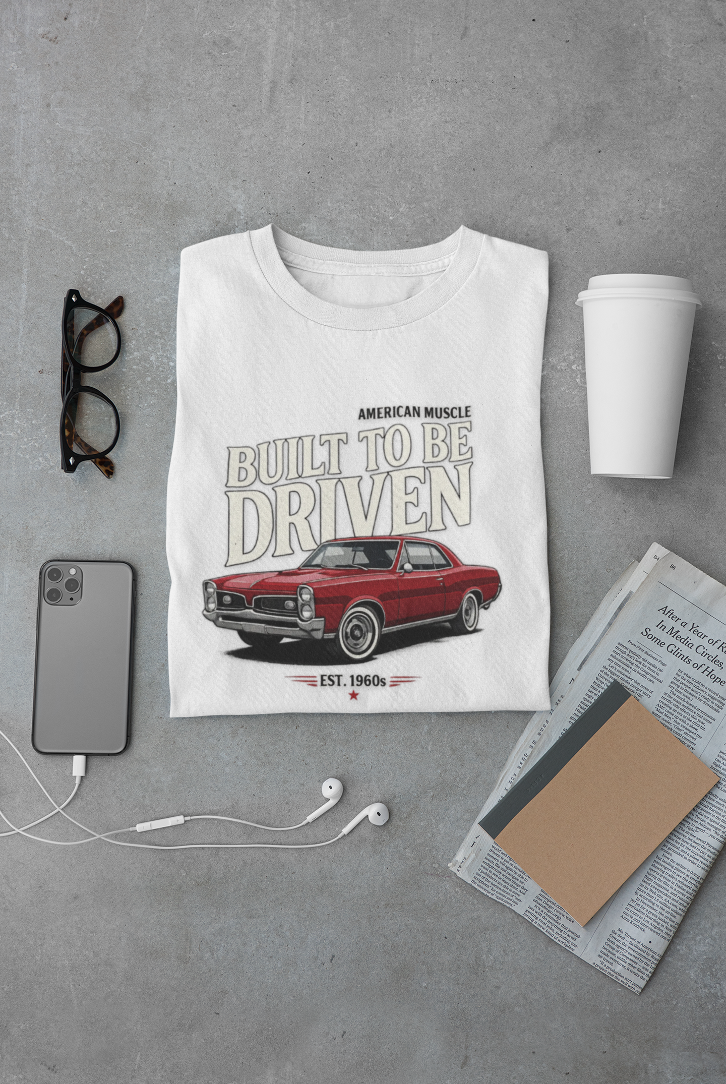 American Muscle Car T-Shirt – Built to Be Driven Tee