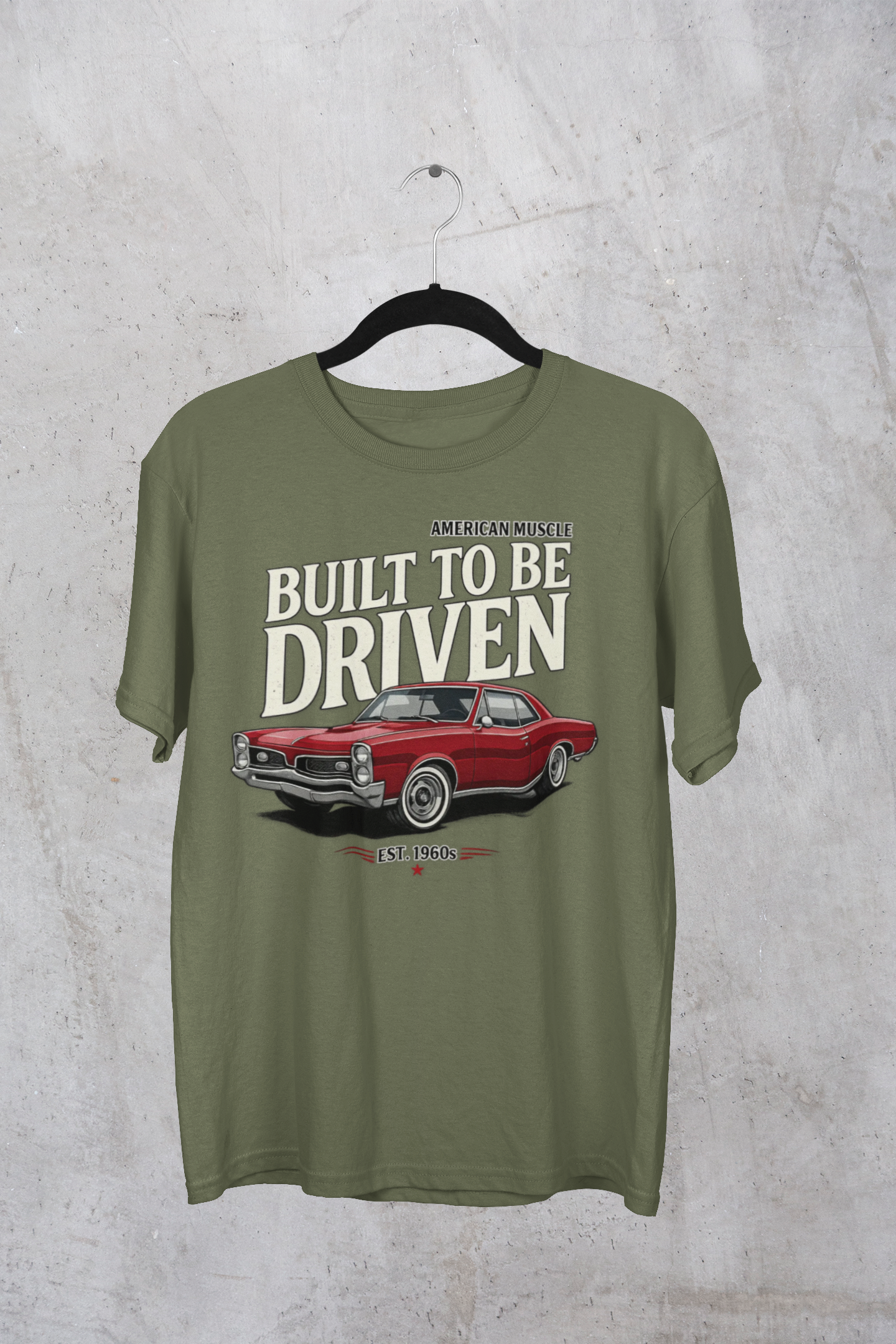 American Muscle Car T-Shirt – Built to Be Driven Tee