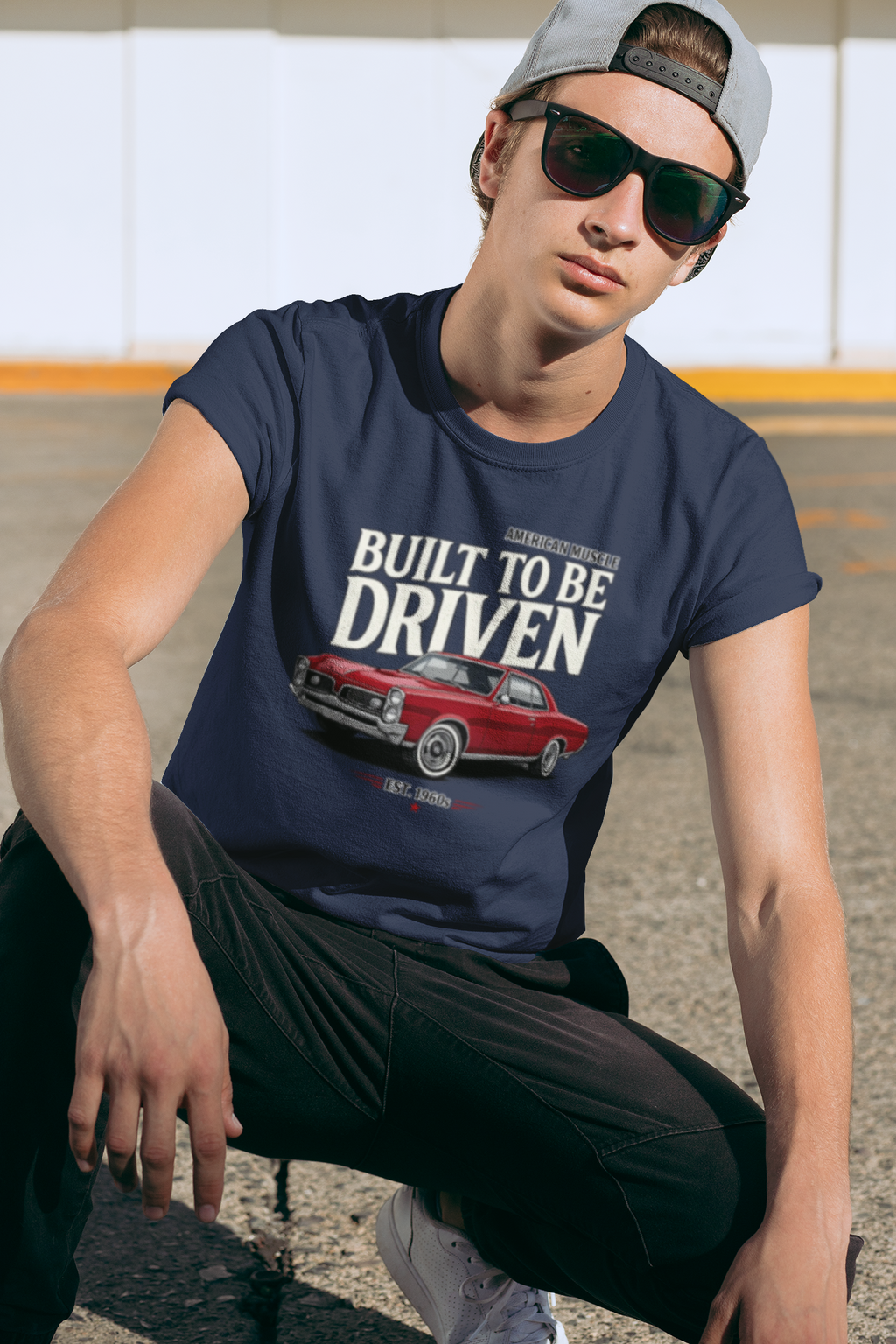 American Muscle Car T-Shirt – Built to Be Driven Tee