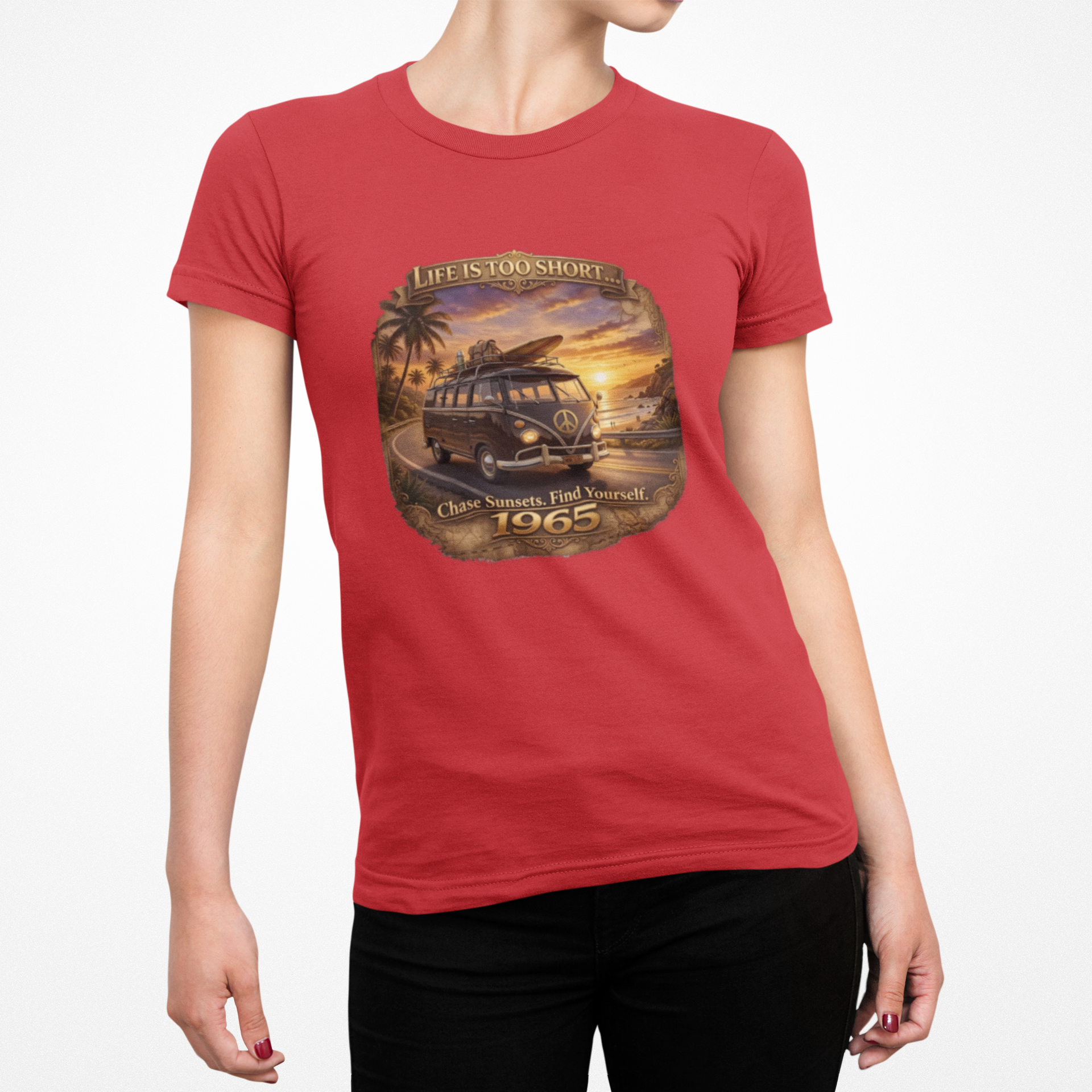 Retro Van Life T-Shirt – Chase Sunsets Graphic Tee