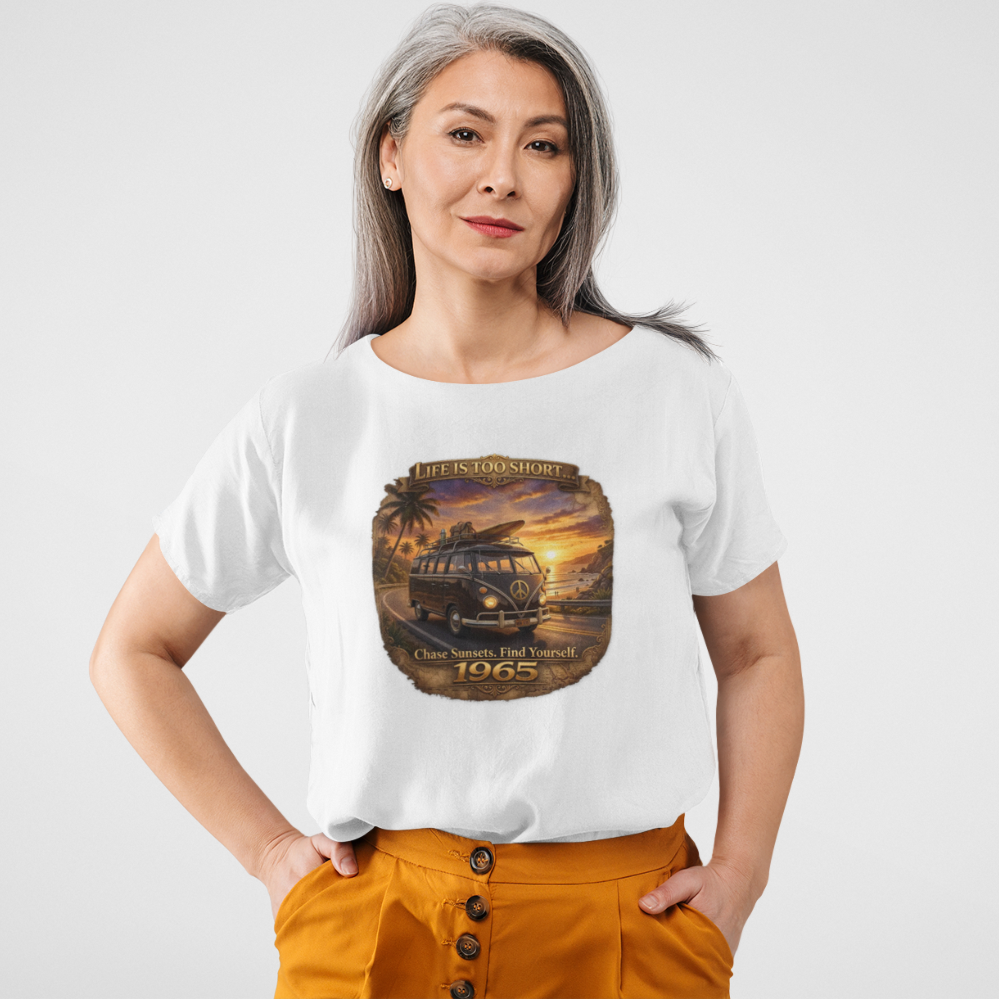 Retro Van Life T-Shirt – Chase Sunsets Graphic Tee