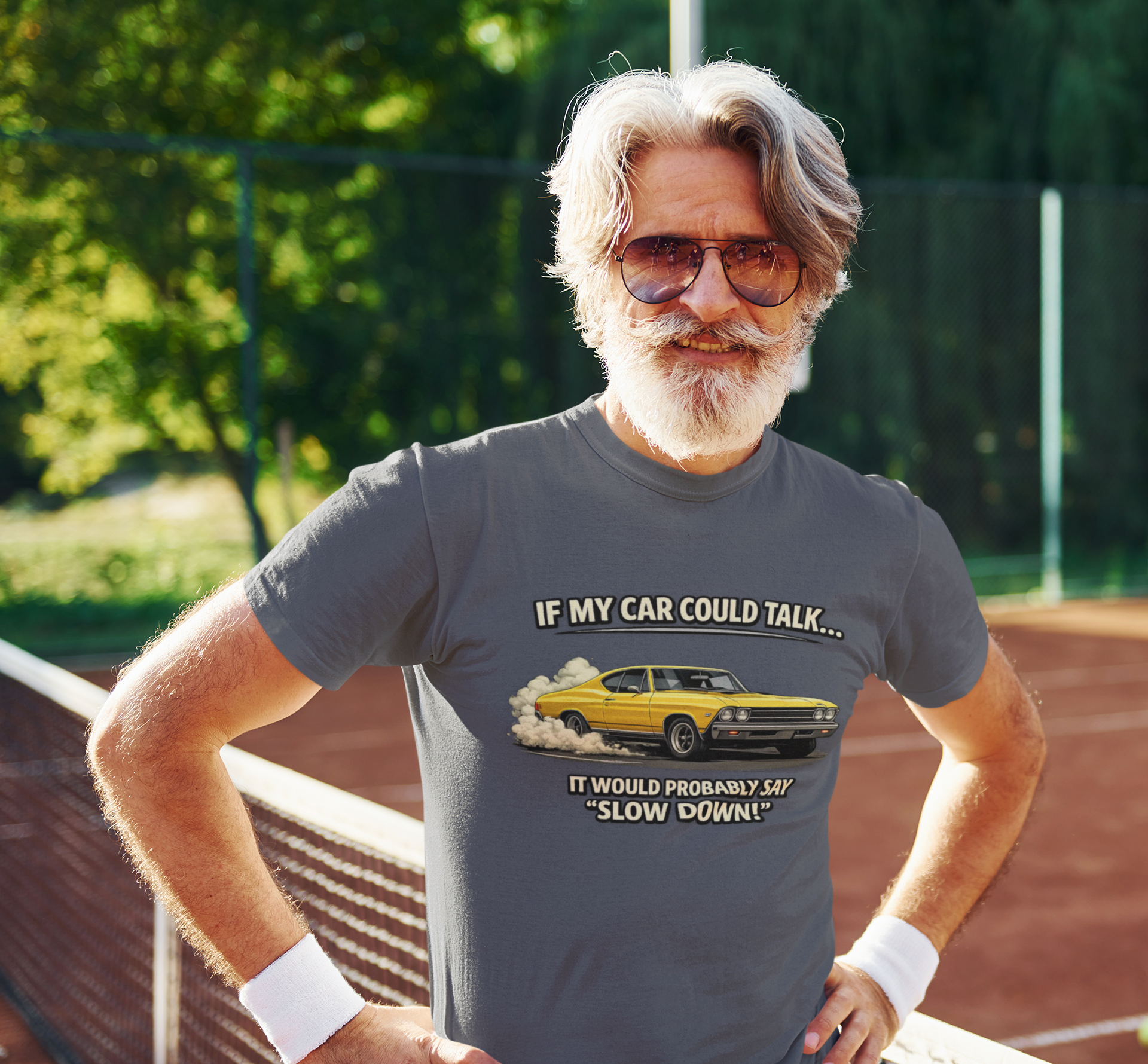 Classic Car Humor T-Shirt – Slow Down Vintage Tee