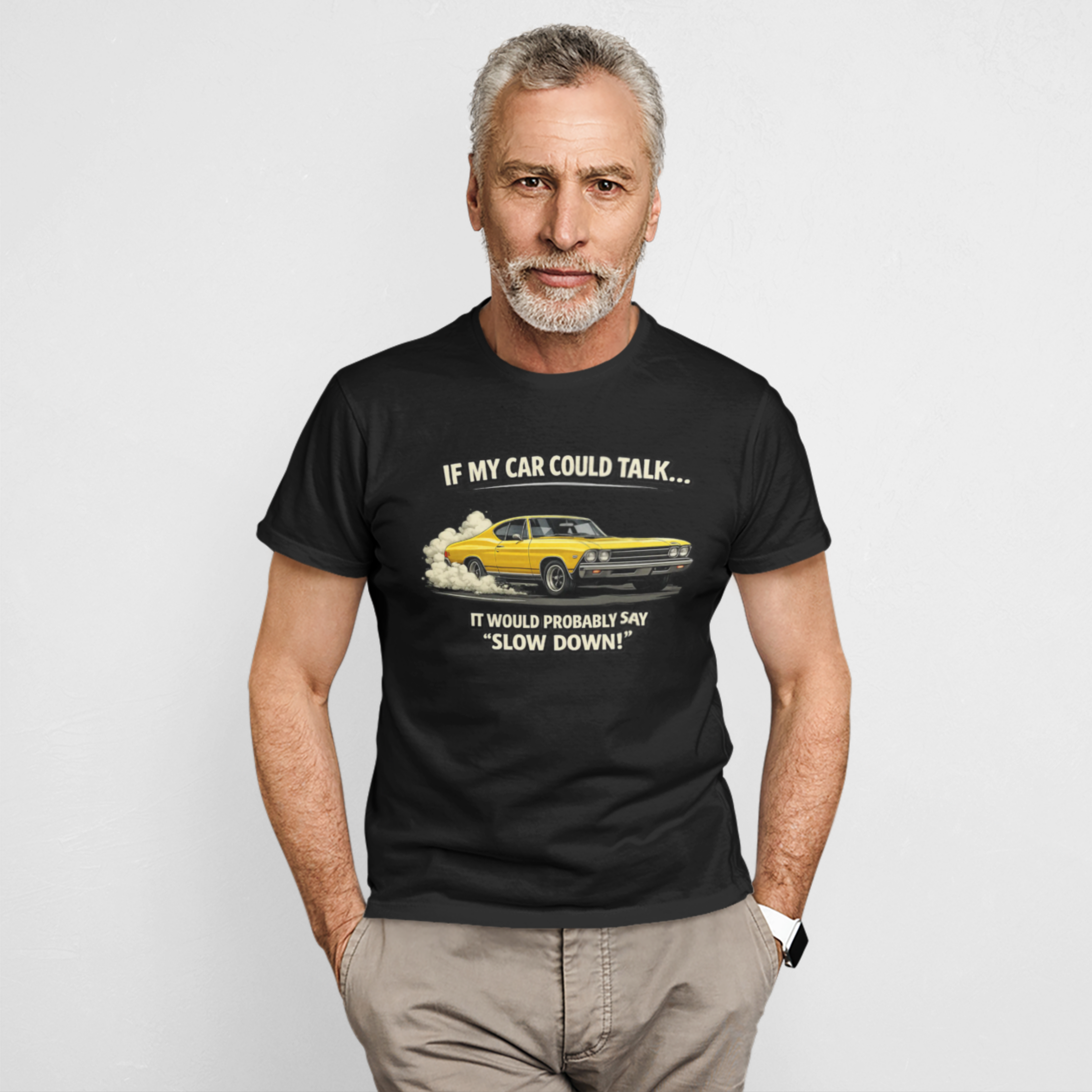 Classic Car Humor T-Shirt – Slow Down Vintage Tee