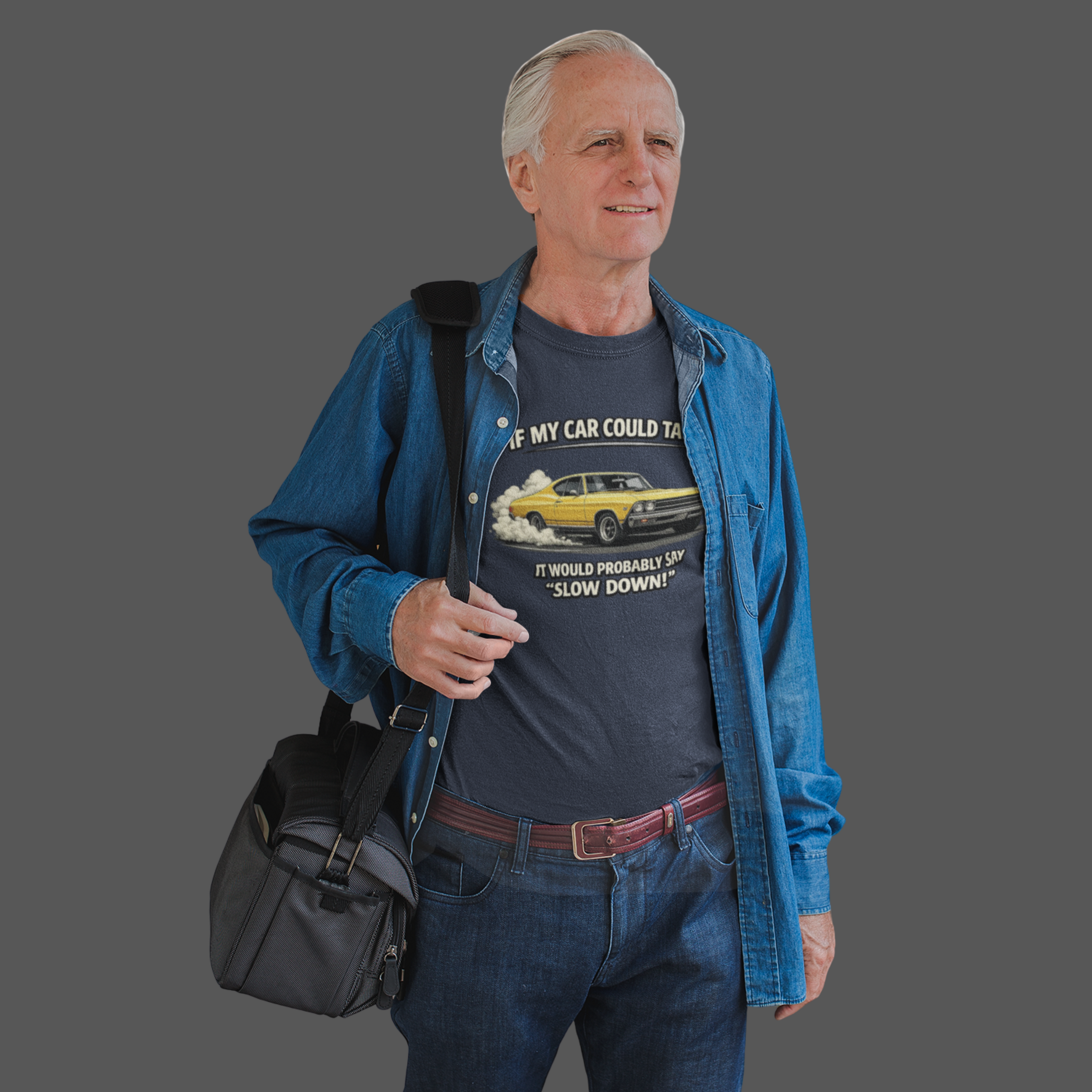 Classic Car Humor T-Shirt – Slow Down Vintage Tee