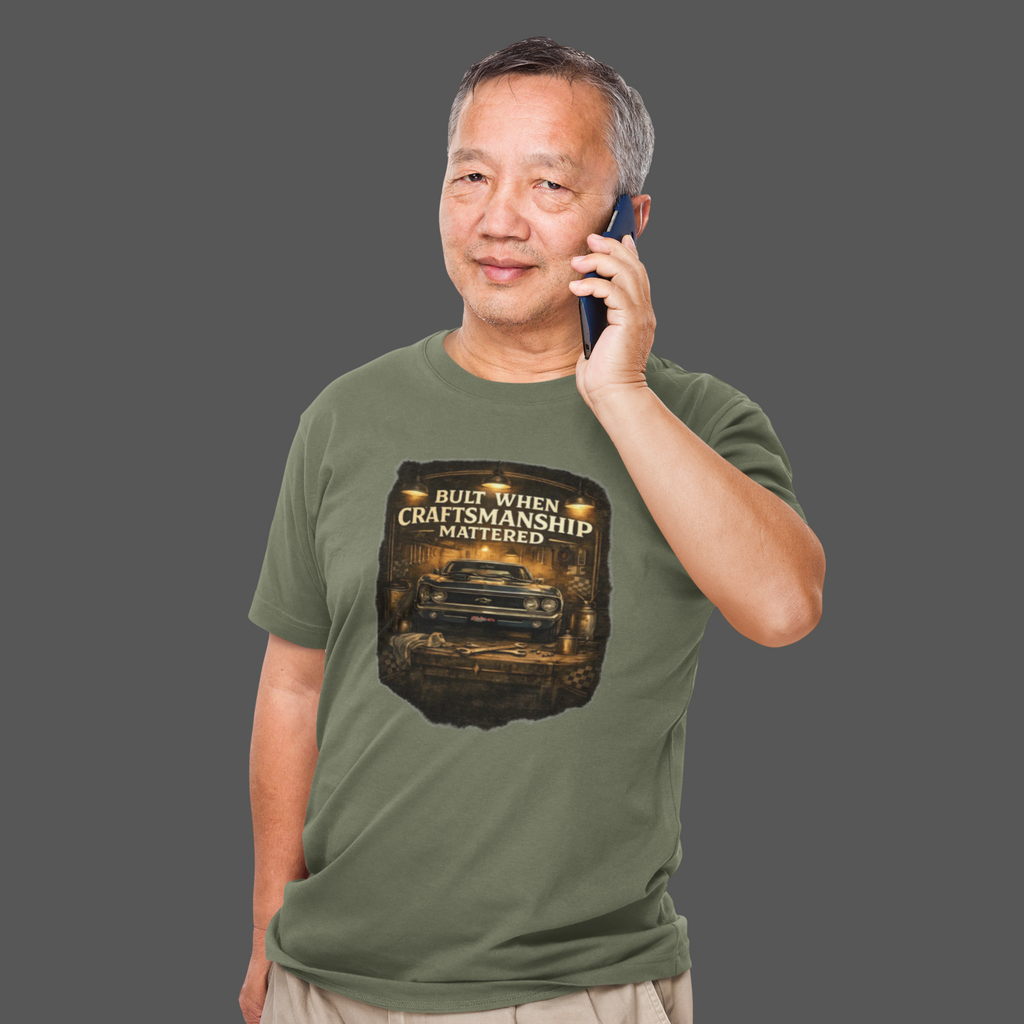 Vintage Muscle Car T-Shirt –Classic Craftsmanship Tee
