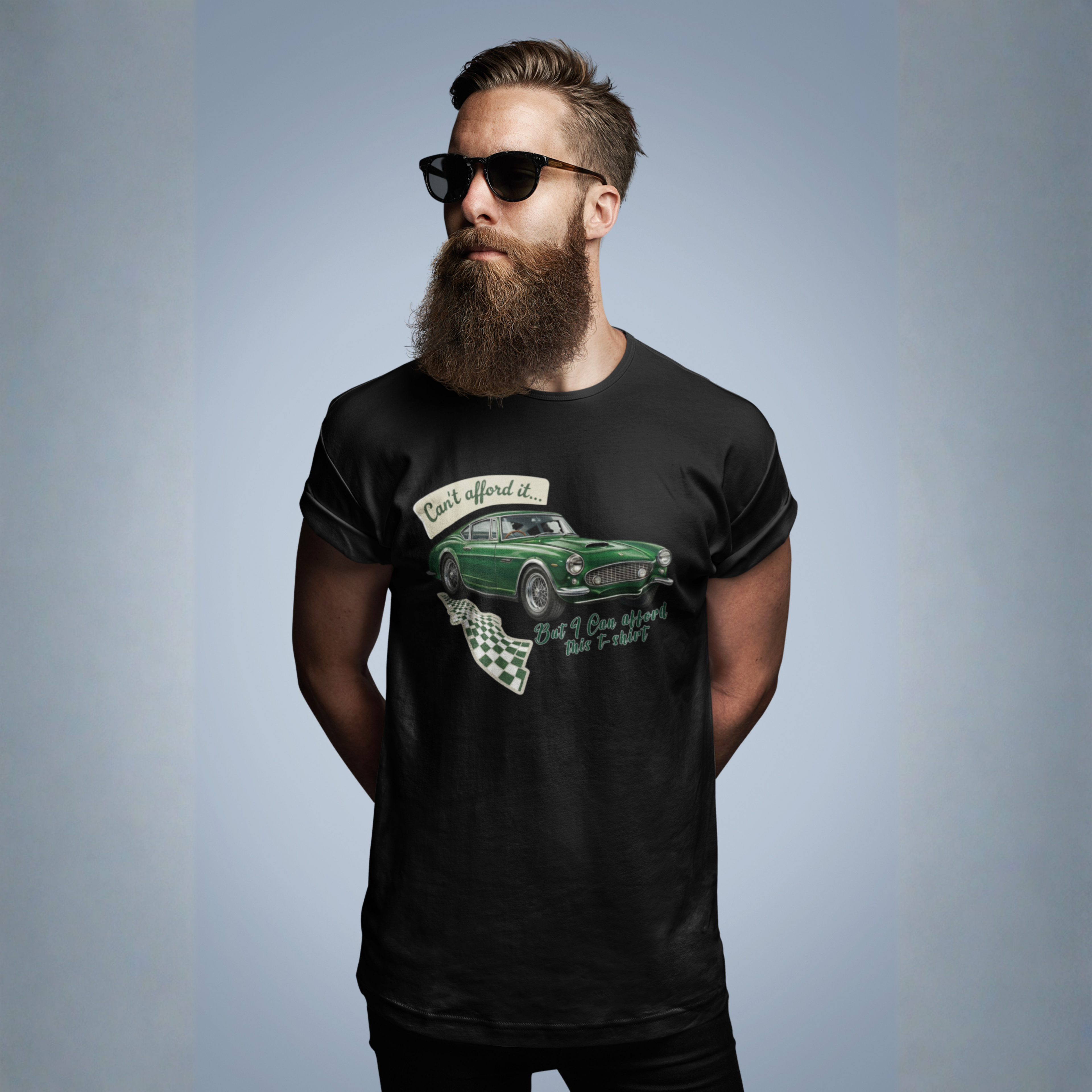 Vintage Sports Car T-Shirt – Can’t Afford It Tee