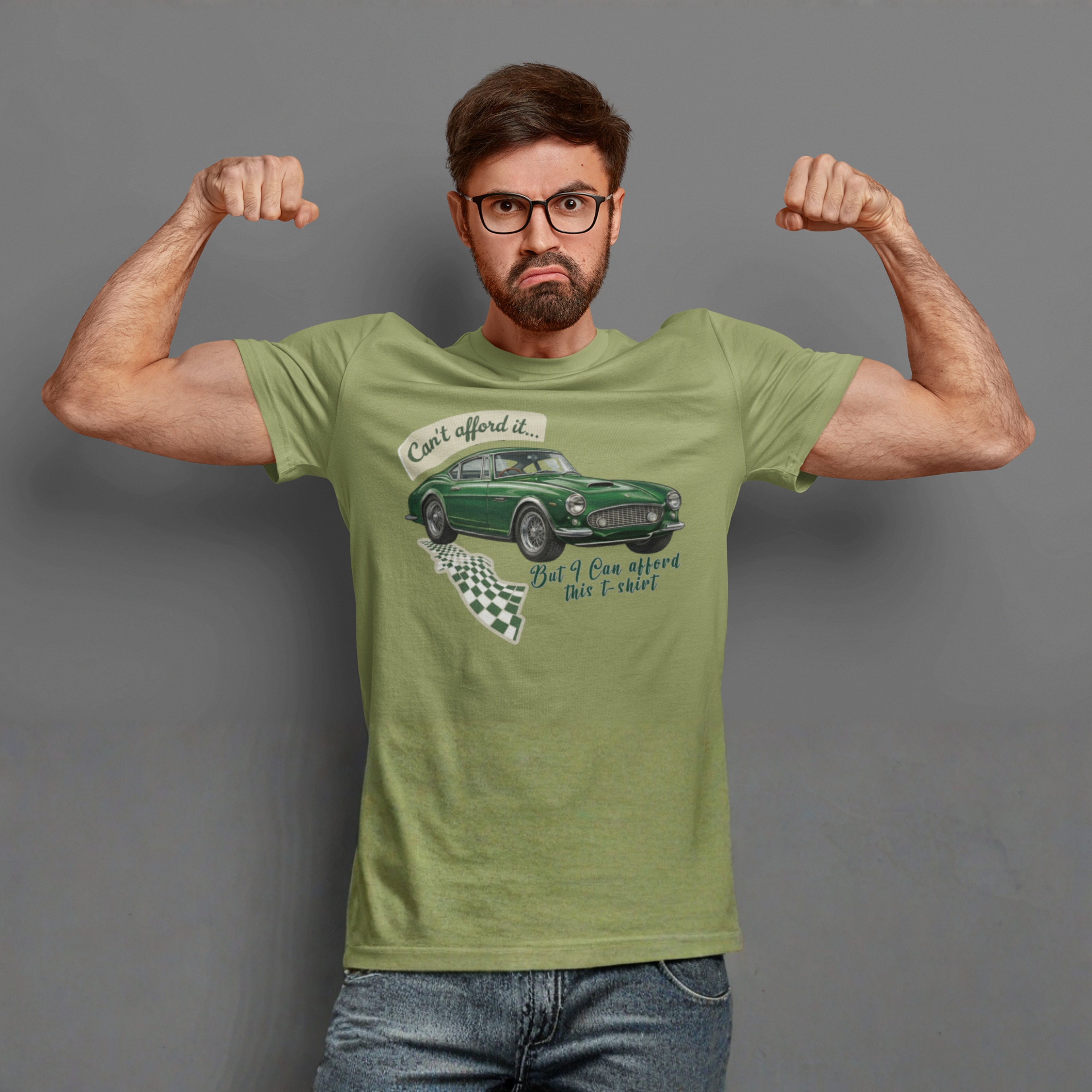 Vintage Sports Car T-Shirt – Can’t Afford It Tee