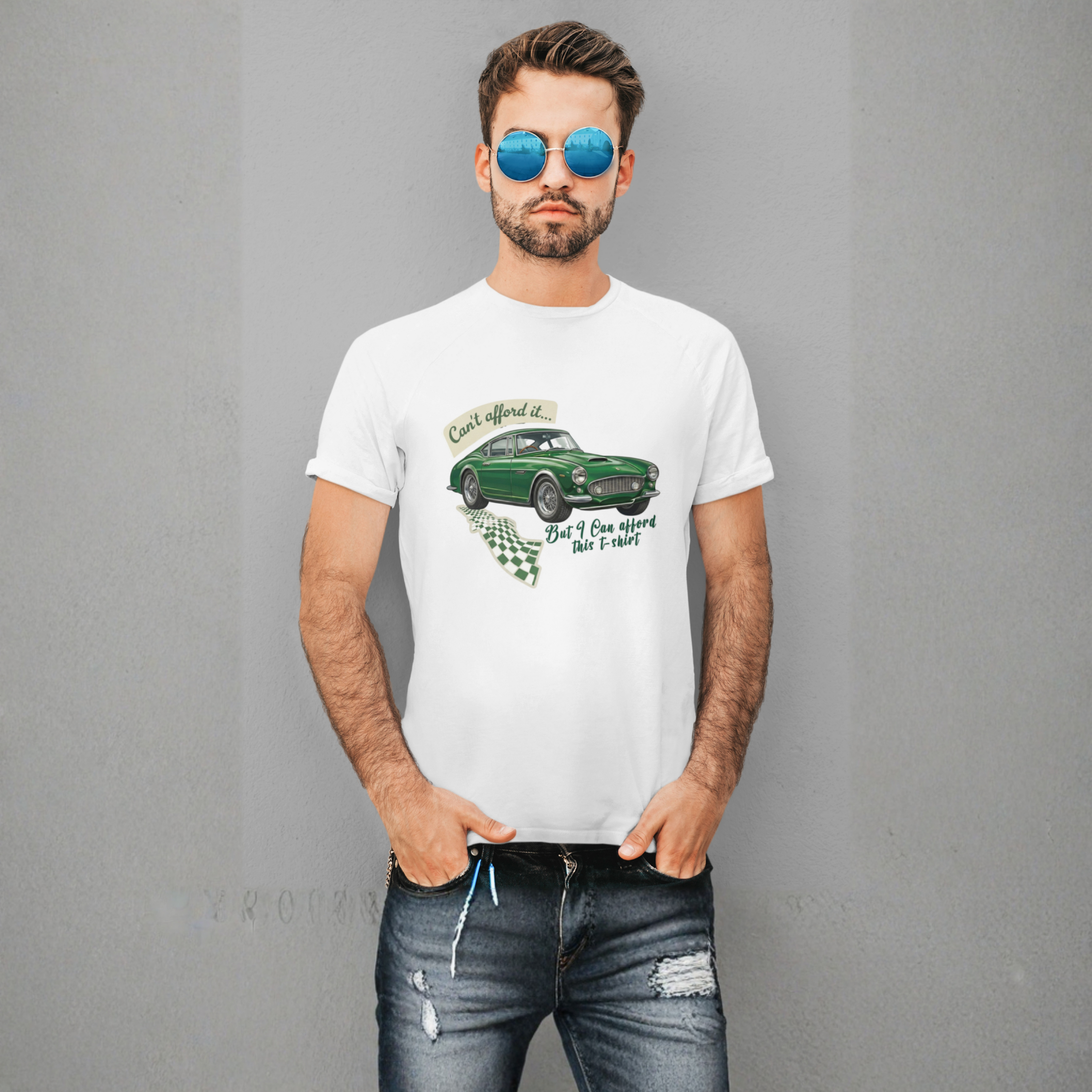 Vintage Sports Car T-Shirt – Can’t Afford It Tee