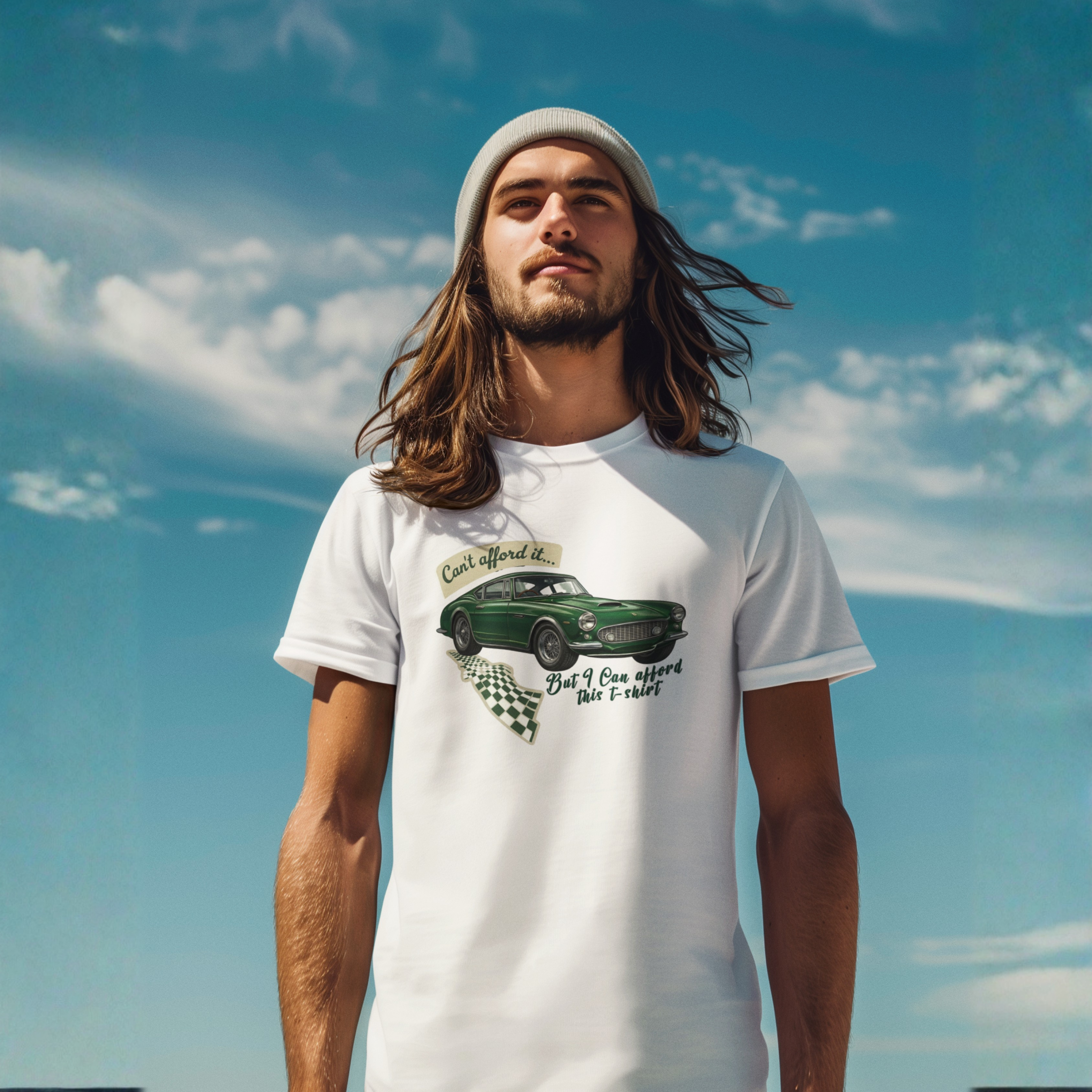 Vintage Sports Car T-Shirt – Can’t Afford It Tee