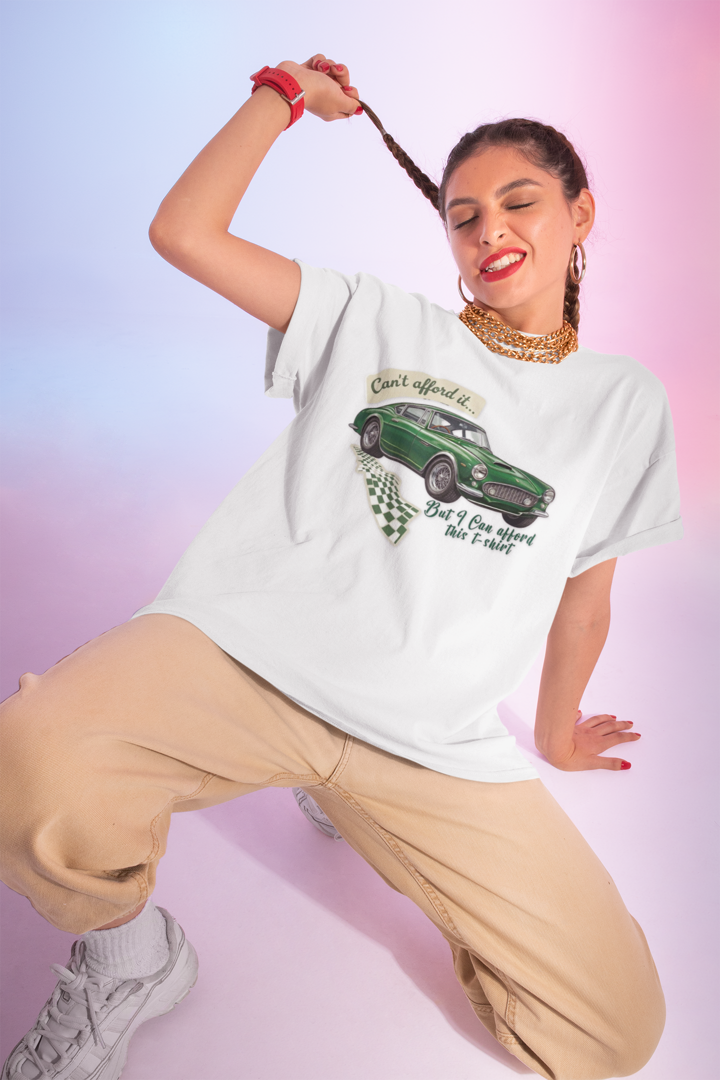 Vintage Sports Car T-Shirt – Can’t Afford It Tee
