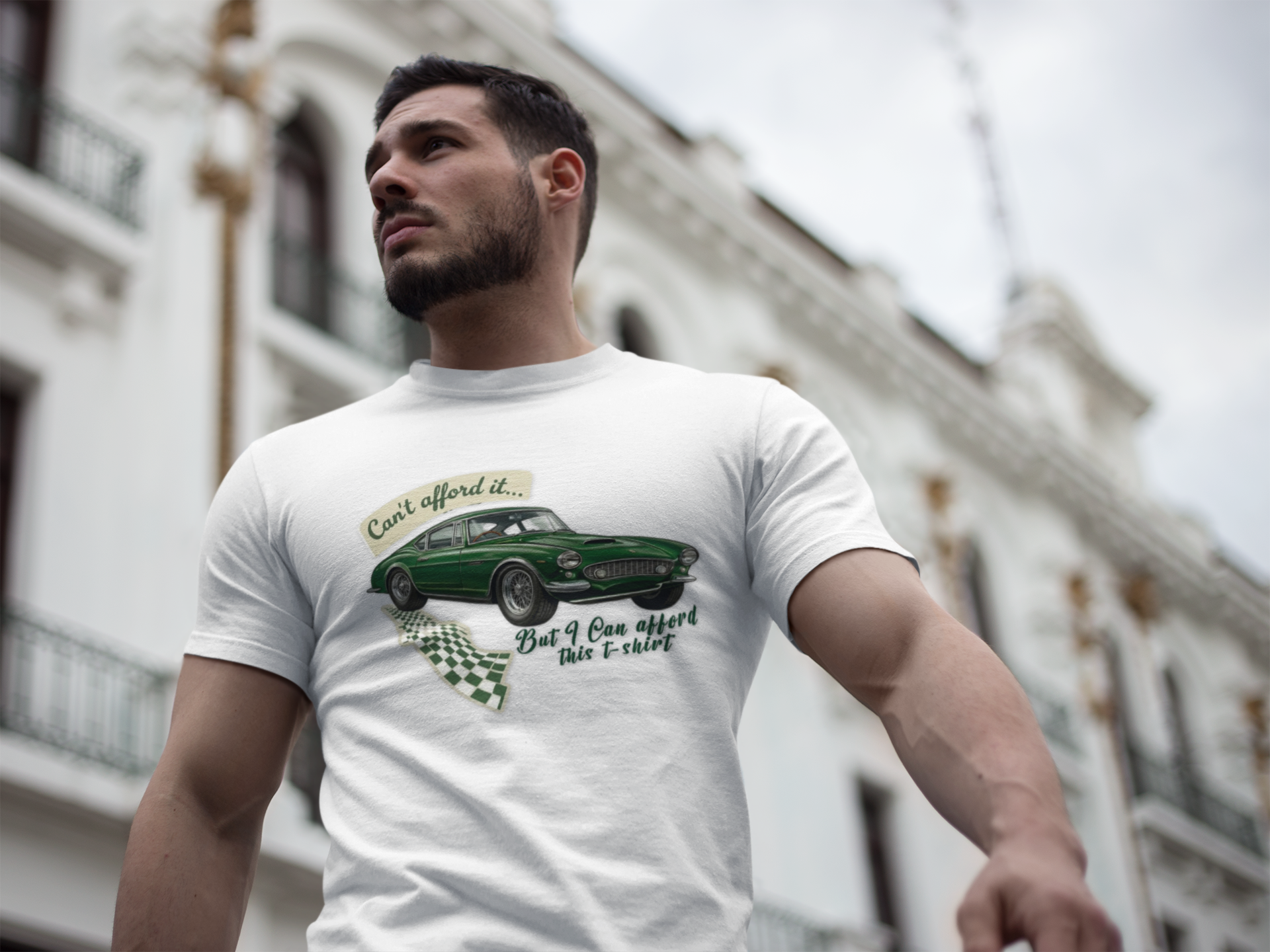 Vintage Sports Car T-Shirt – Can’t Afford It Tee