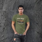 Vintage Car 'Runs Great' Tee | Classic Hot Rod Graphic Shirt