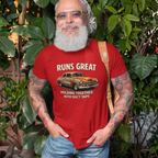 Vintage Car 'Runs Great' Tee | Classic Hot Rod Graphic Shirt