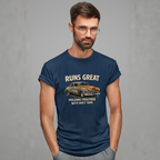 Vintage Car 'Runs Great' Tee | Classic Hot Rod Graphic Shirt