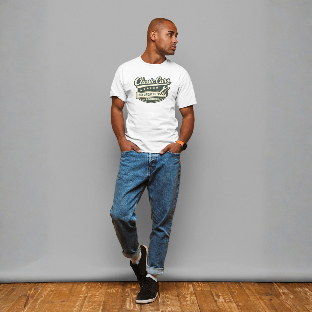 Classic Car T-Shirt – No Updates Required Tee