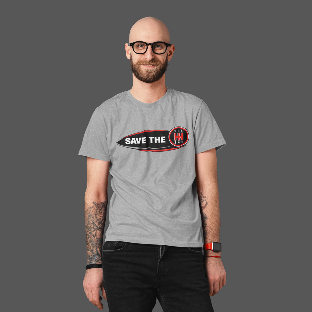Save the Manual T-Shirt – Retro Shift Pattern Tee
