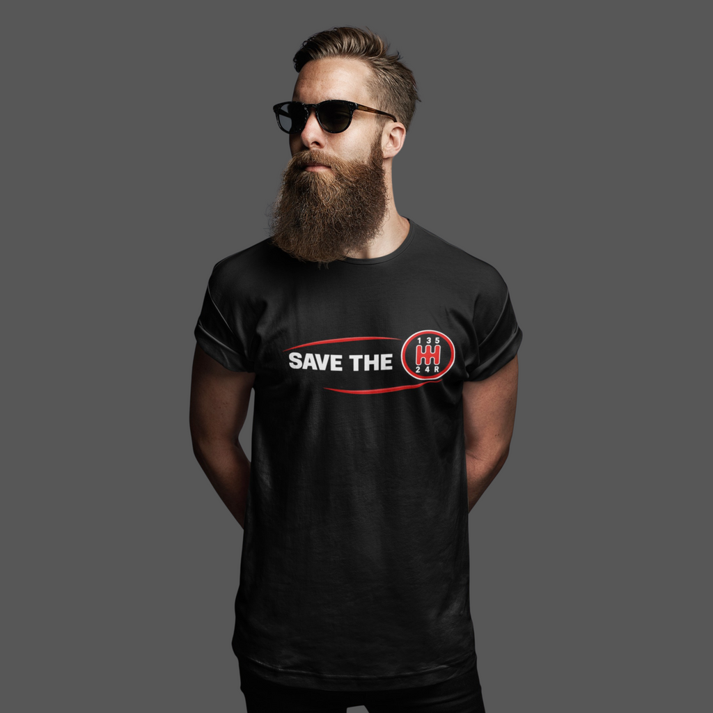 Save the Manual T-Shirt – Retro Shift Pattern Tee